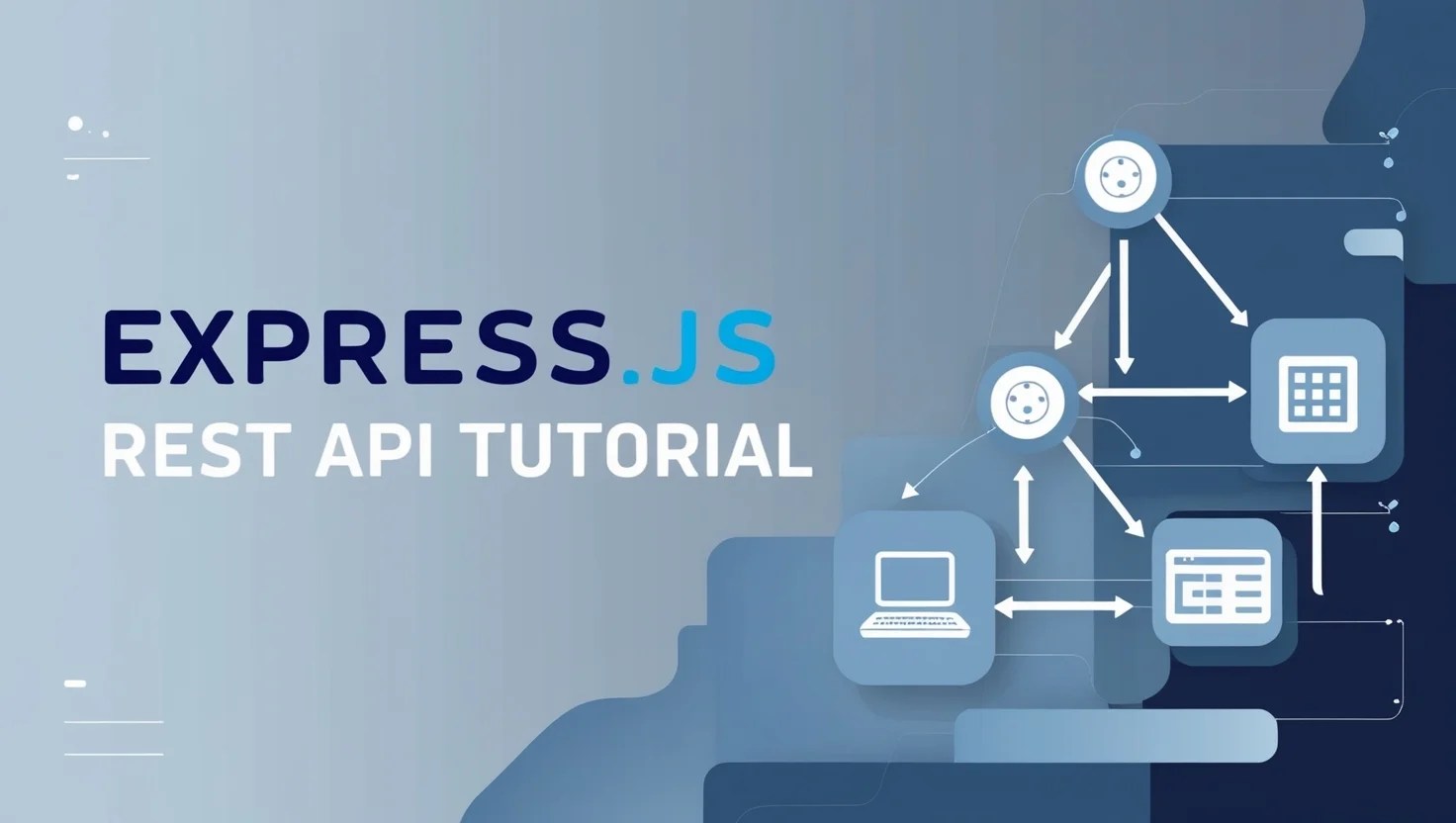 Illustration of a REST API communication between different nodes.