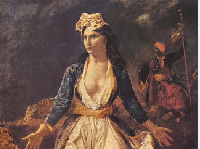 «Greece on the ruins of Missolonghi» by Eugène Delacroix.