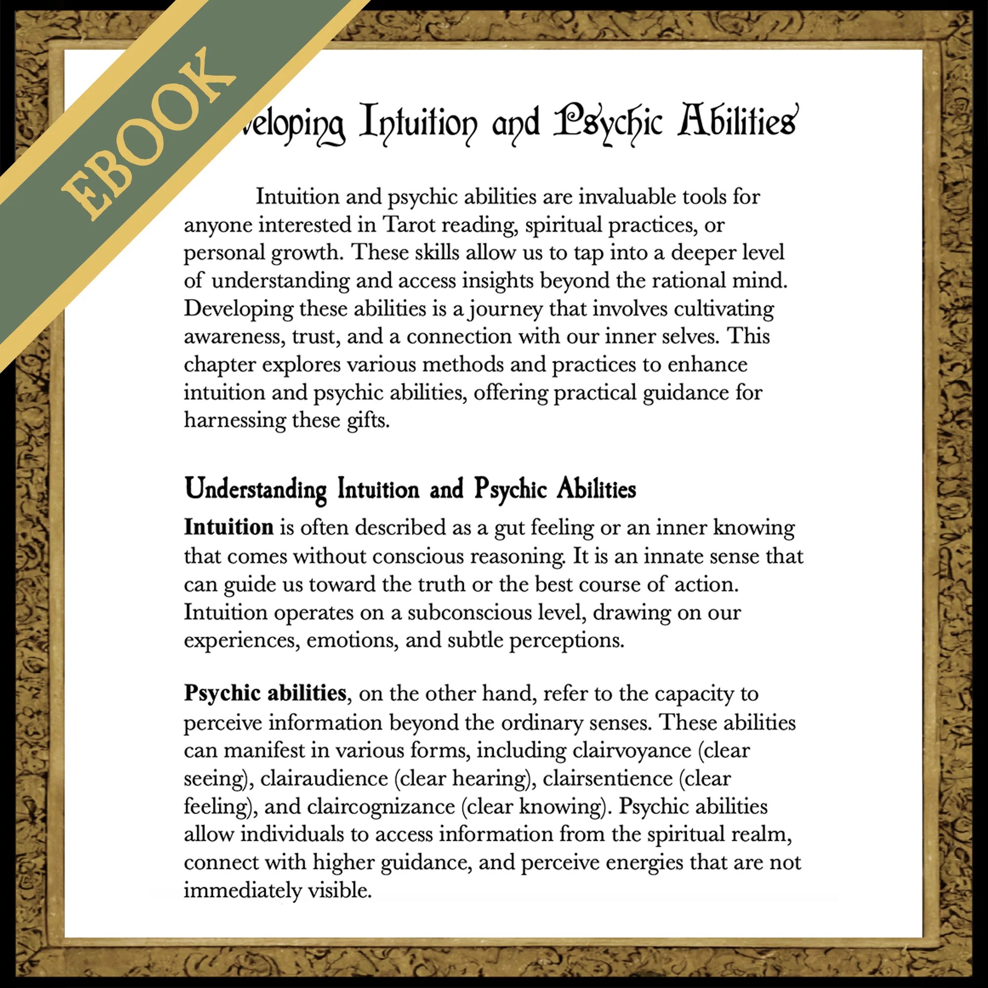 Shadow Work Tarot Deck Erethereal