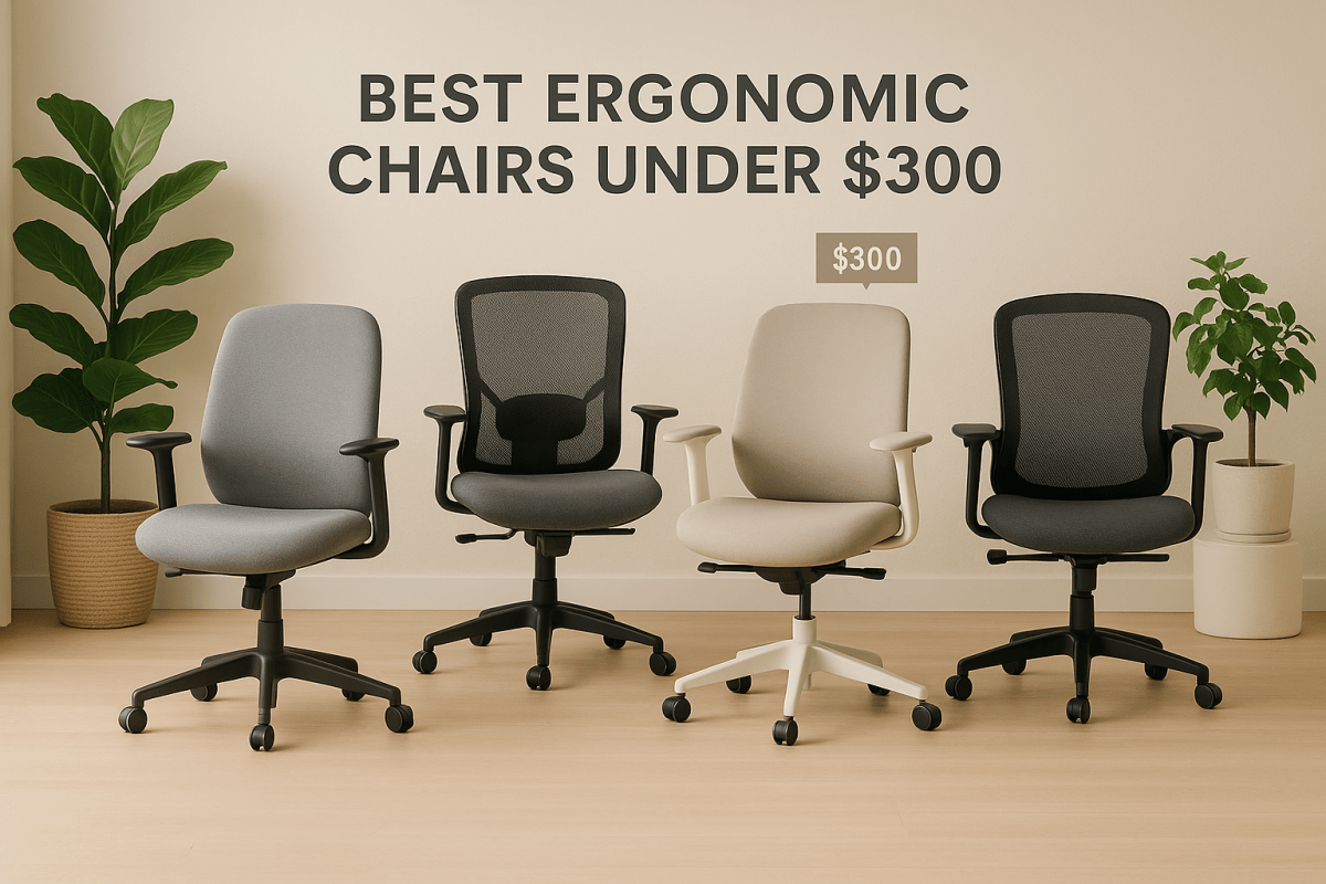 Best ergonomic chairs under $300 comparison showing Steelcase, HON, and La-Z-Boy options