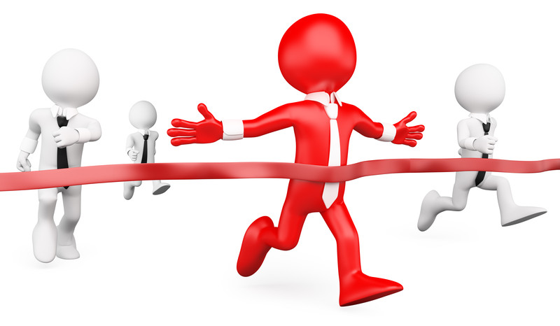 In business race give your hundred percent effort for win the race always