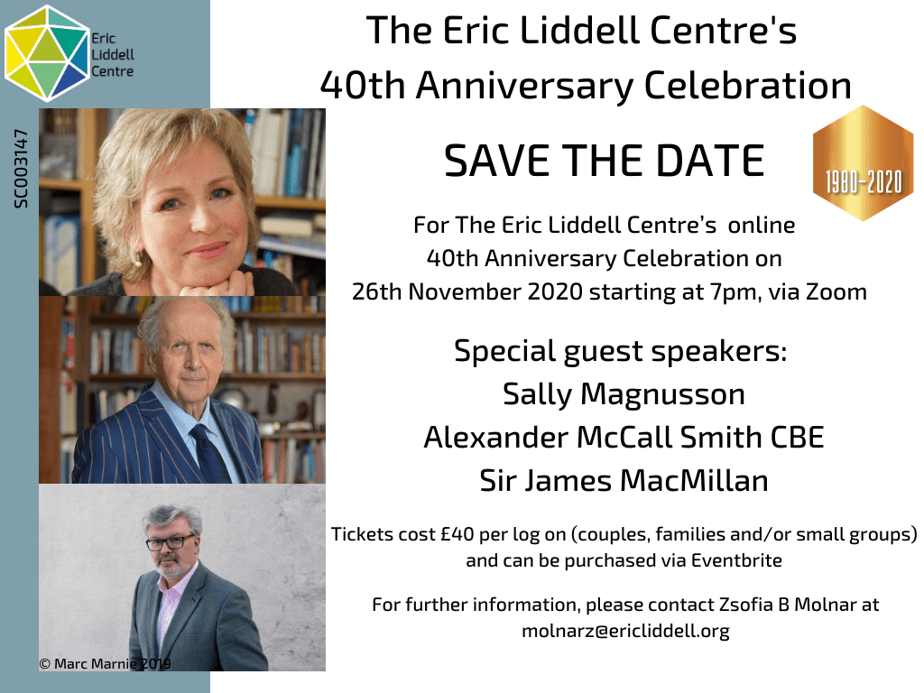 Eric liddell centre 40th anniversary celebration