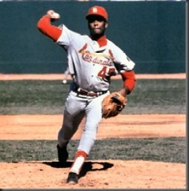 My introduction to Major League Baseball was big.  Bob Gibson