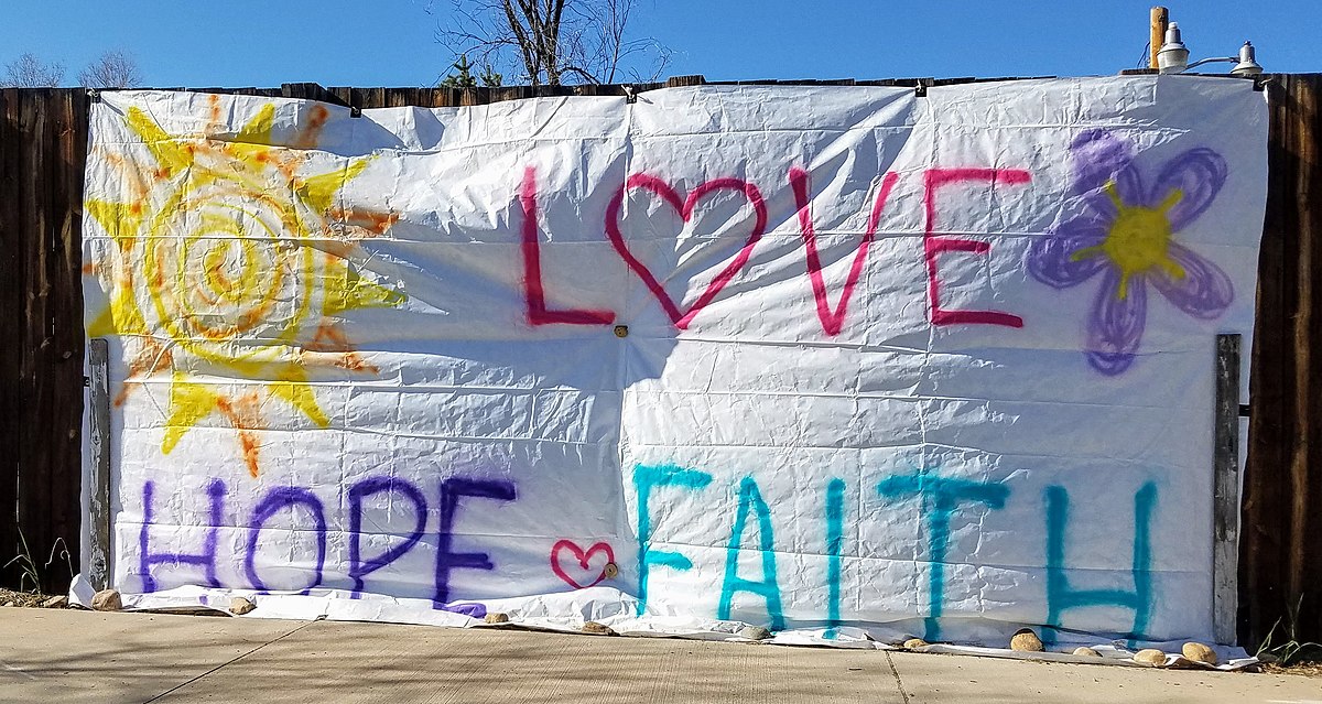 Banner of Love, Hope and Faith