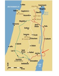 Map of Jesus' Travels