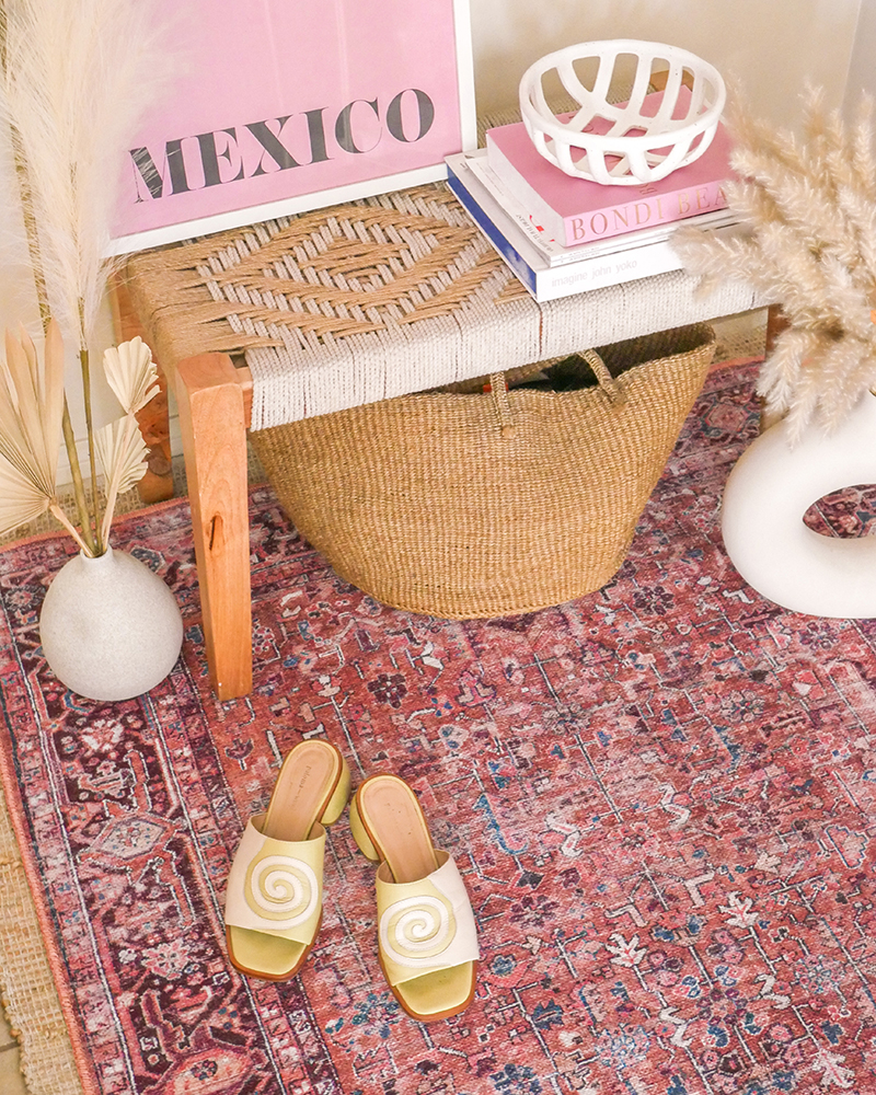 Entryway Idea: Washable Rugs from Walmart