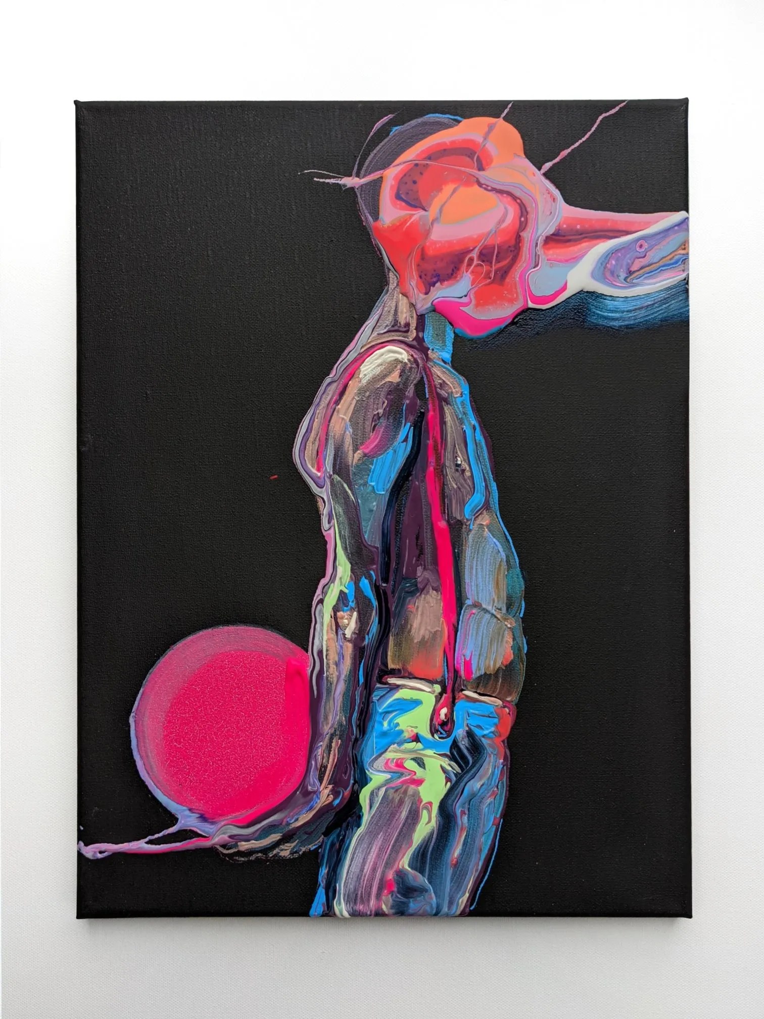 Baller, 2021 acrylic on canvas 20x16" SOLD