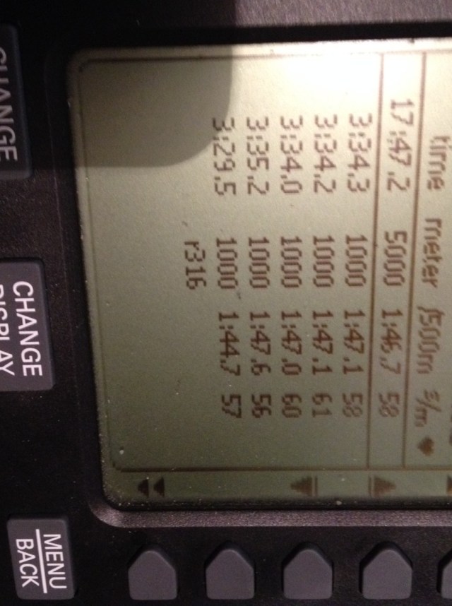 Snitt 3.33 min, näst bästa snitt någonsin (PR 3.31 min)