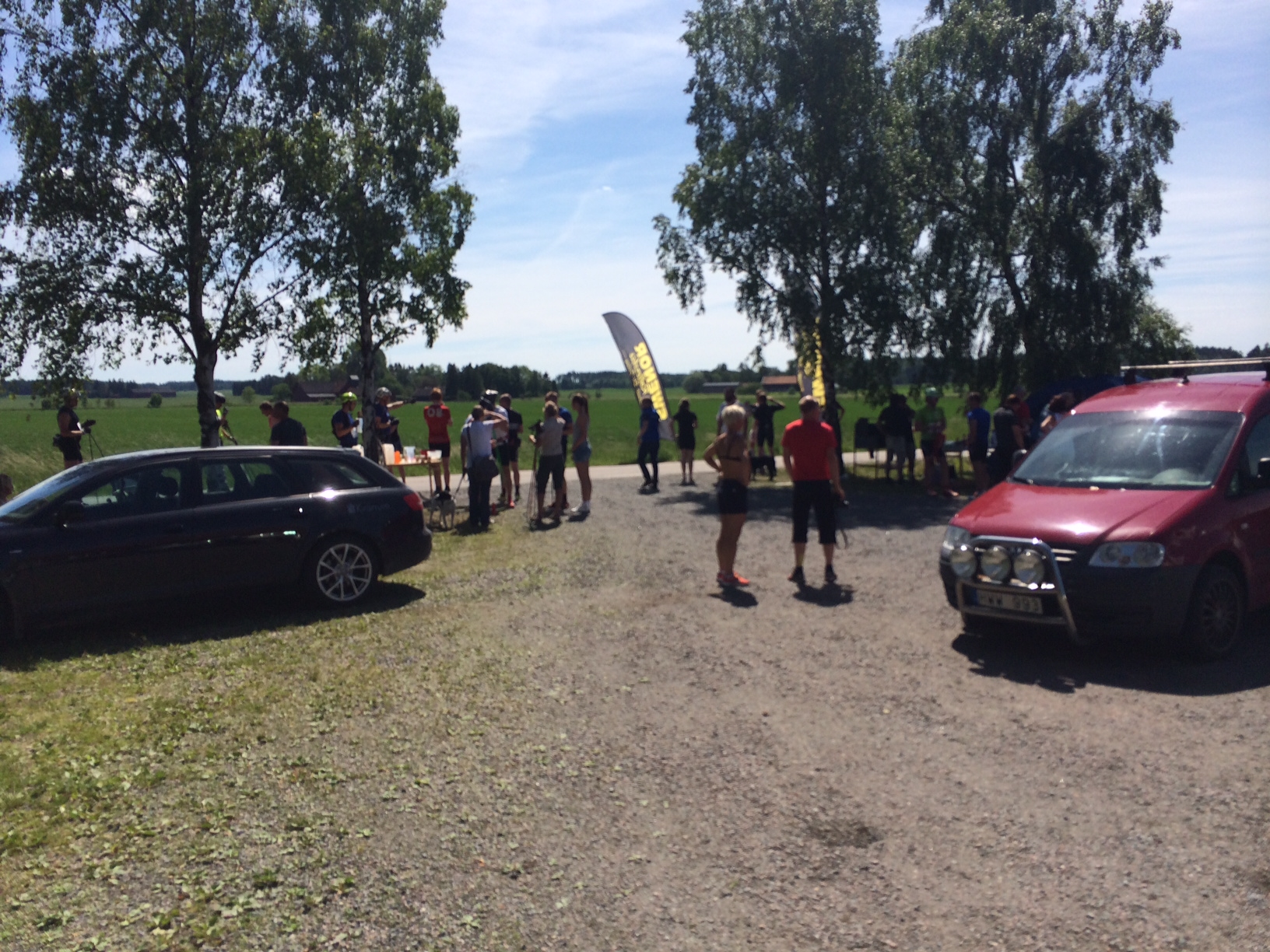 Trevligt tävlingsområde vid Rackeby Bygdegård