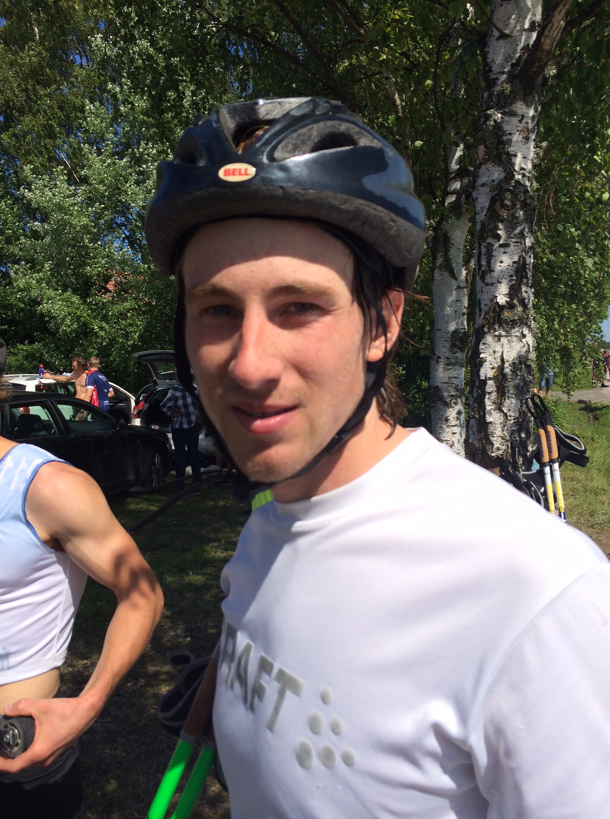 Mattias Edvardsson körde sin första rullskidstävling och blev delad 4:a med Johan Kanto. Mattias började åka skidor sent och går på Mora Folkhögskola med bl a Axel.