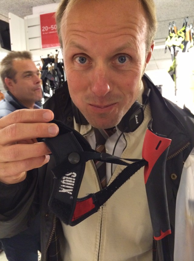 Fredrik Erixon dök upp med min favoritrem: Swix SR94, som slutade tillverkas runt millenieskiftet