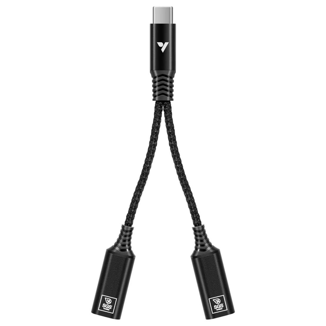 USB-C Splitter with 1 Male to 2 Female