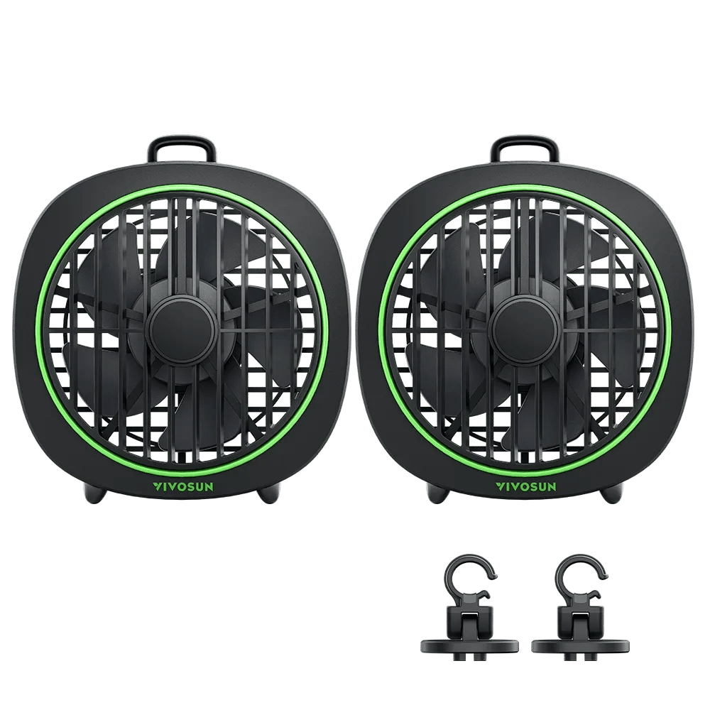 VIVOSUN AeroWave  D4 Clip Fan 4" - USB TWIN BLK