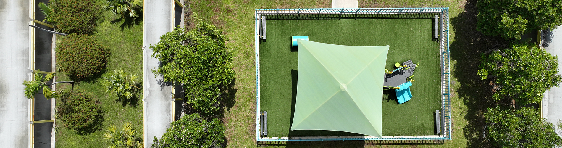 Ernest Graham playground drone shot