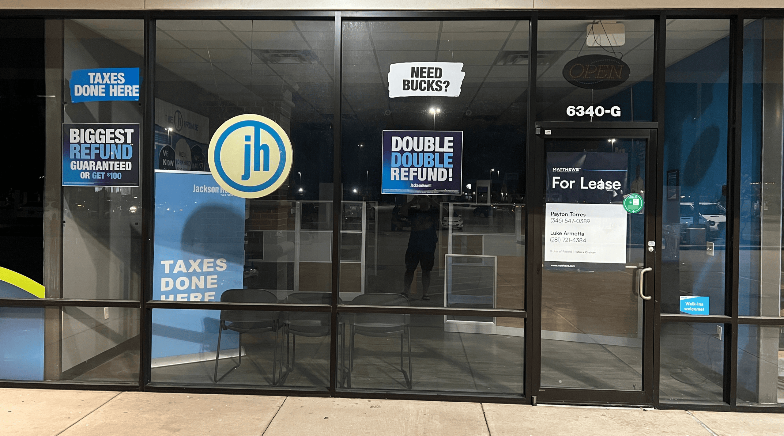 This is a chain store that, apparently, has been vacated by the tenant.