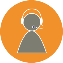 icon of person with headset