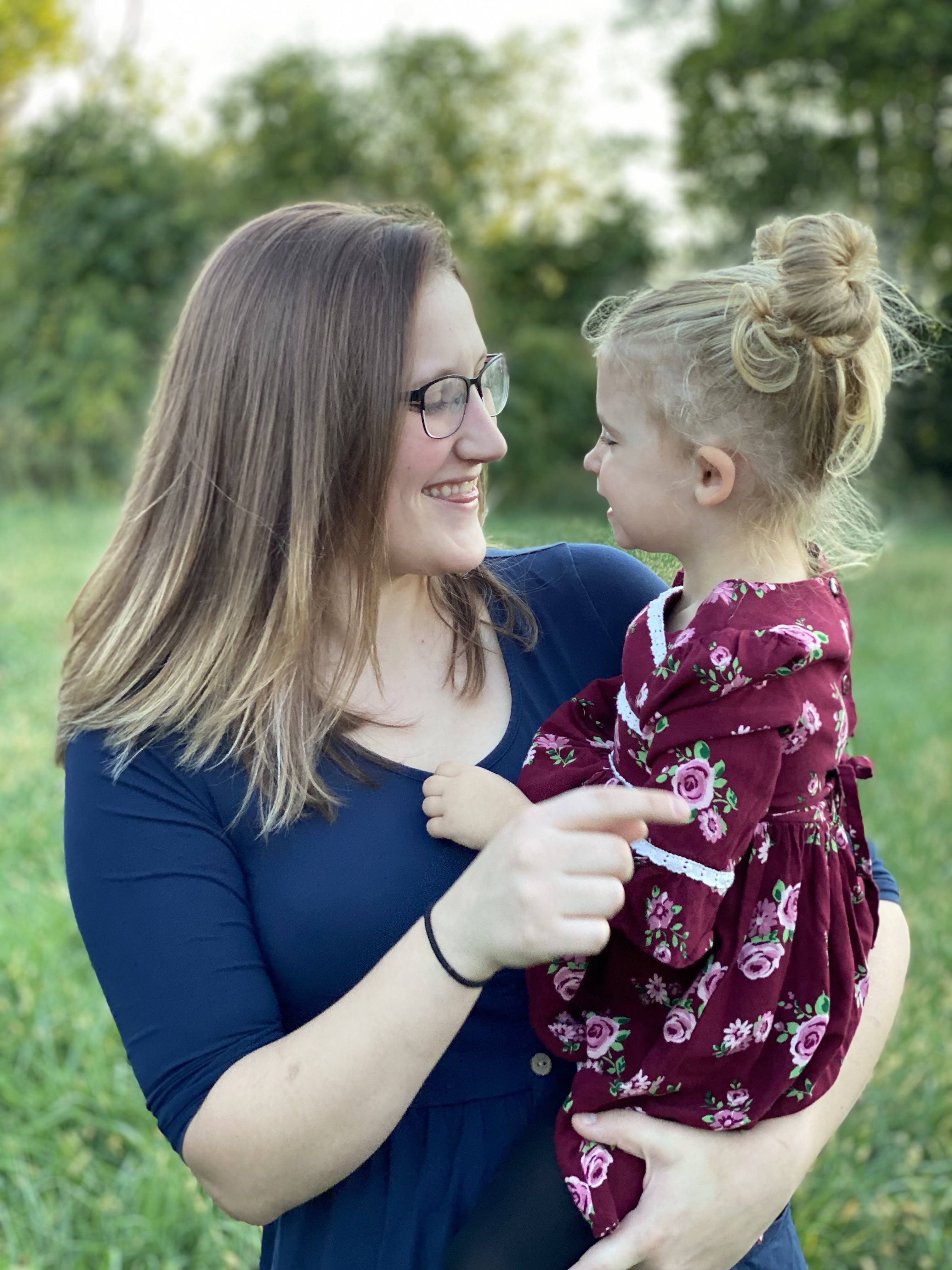 Courtney and Auna laughing together