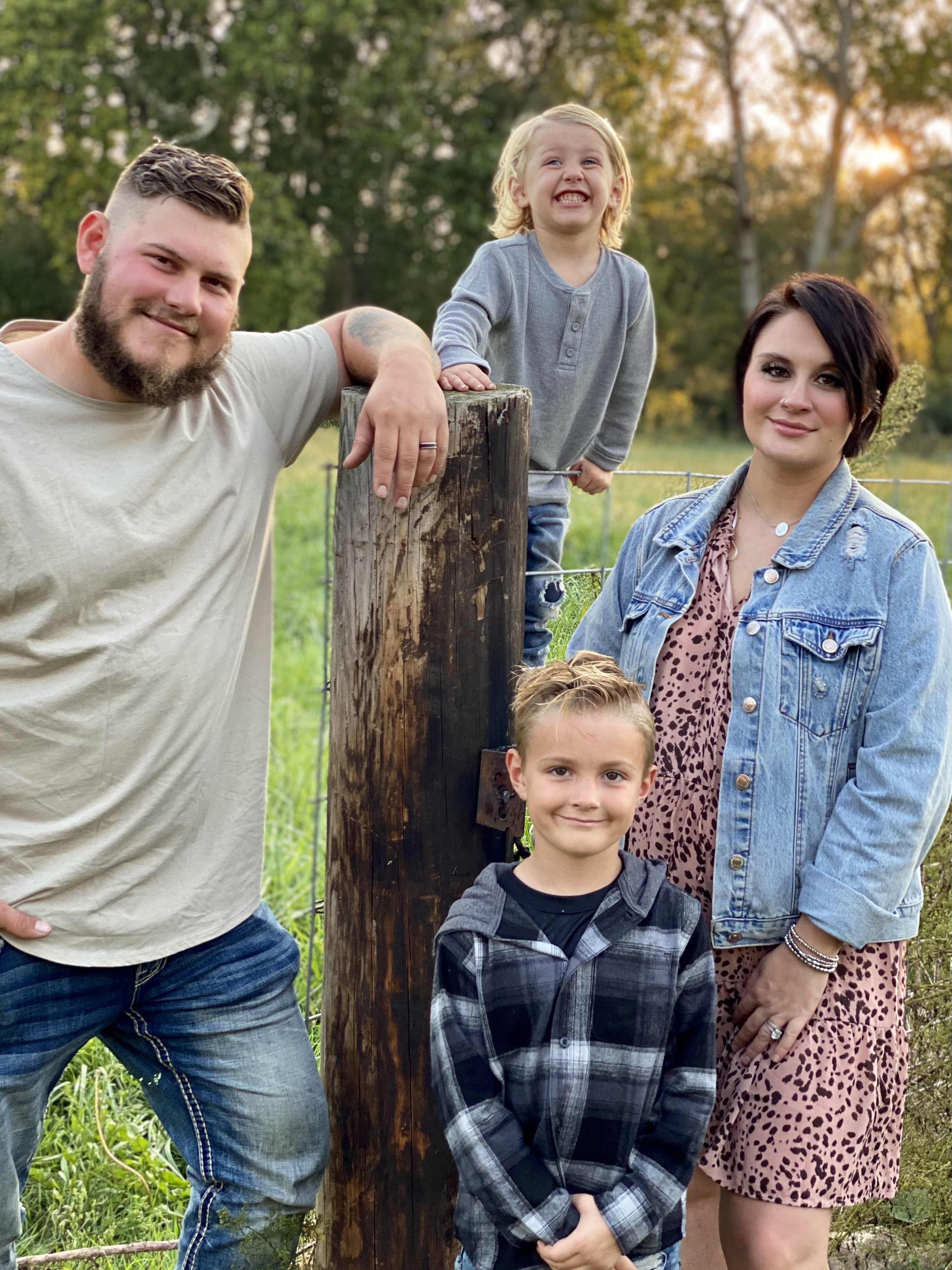 Caleb and Michaela getting ready to meet their baby
