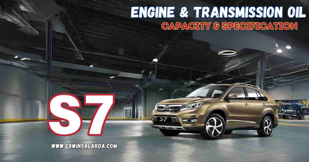 BYD S7 Engine and Transmission Fluid