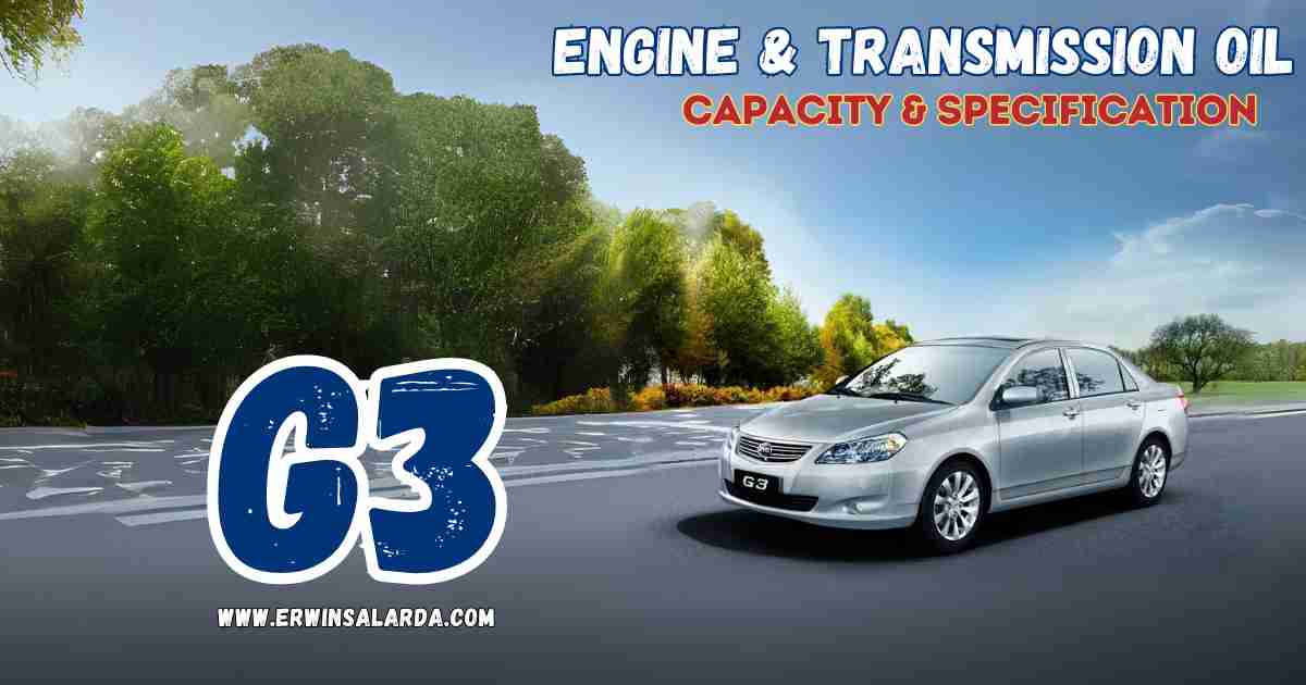 BYD g3 Engine and Transmission Fluid