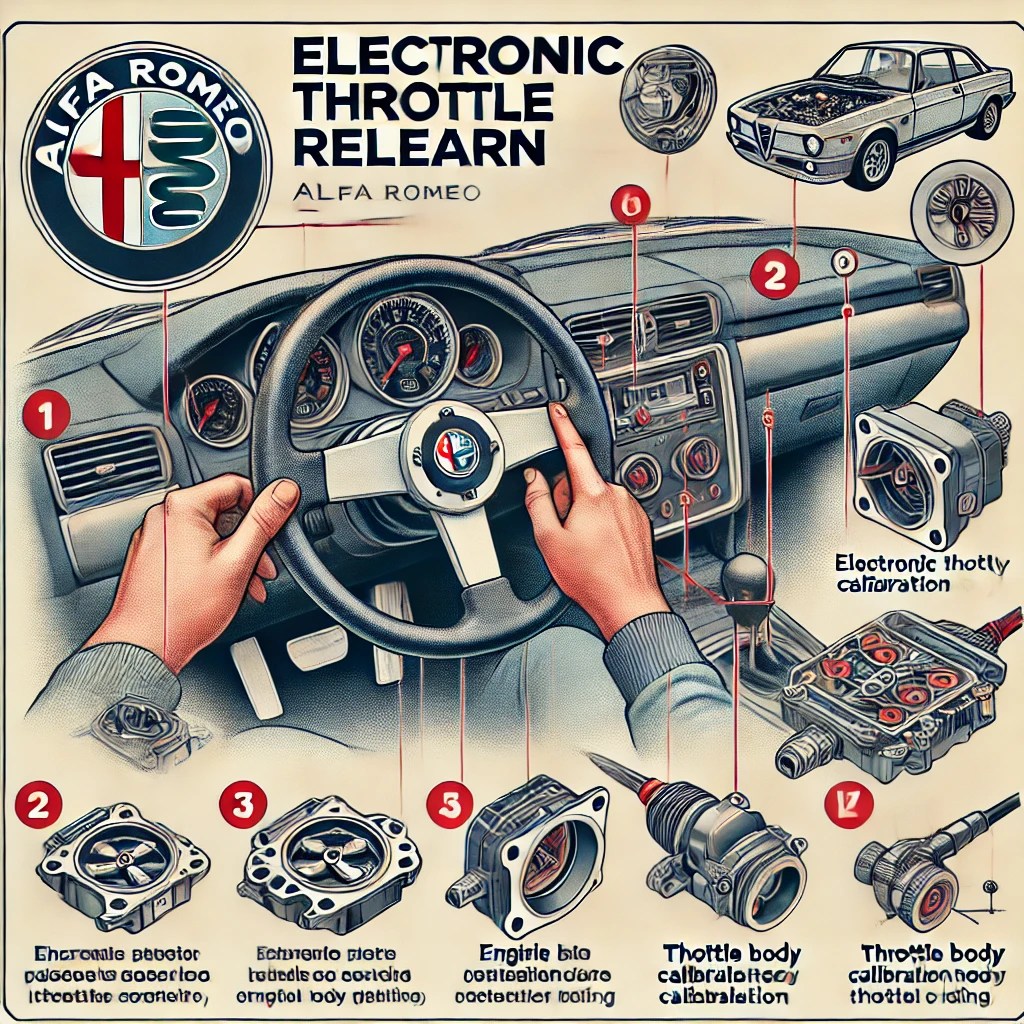 How to Perform an Electronic Throttle Relearn on Alfa Romeo Vehicles 1 ALFA ROMEO Throttle Relearn
