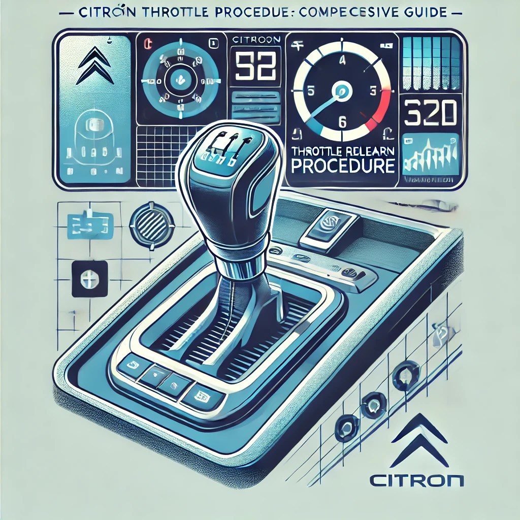 How to Perform Citroën Throttle Relearn 1 CITROEN Throttle relearn