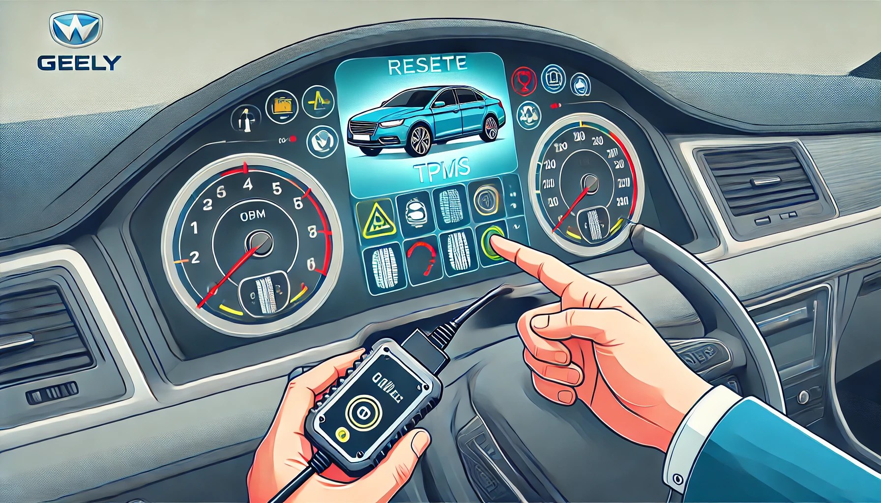 GEELY tpms reset