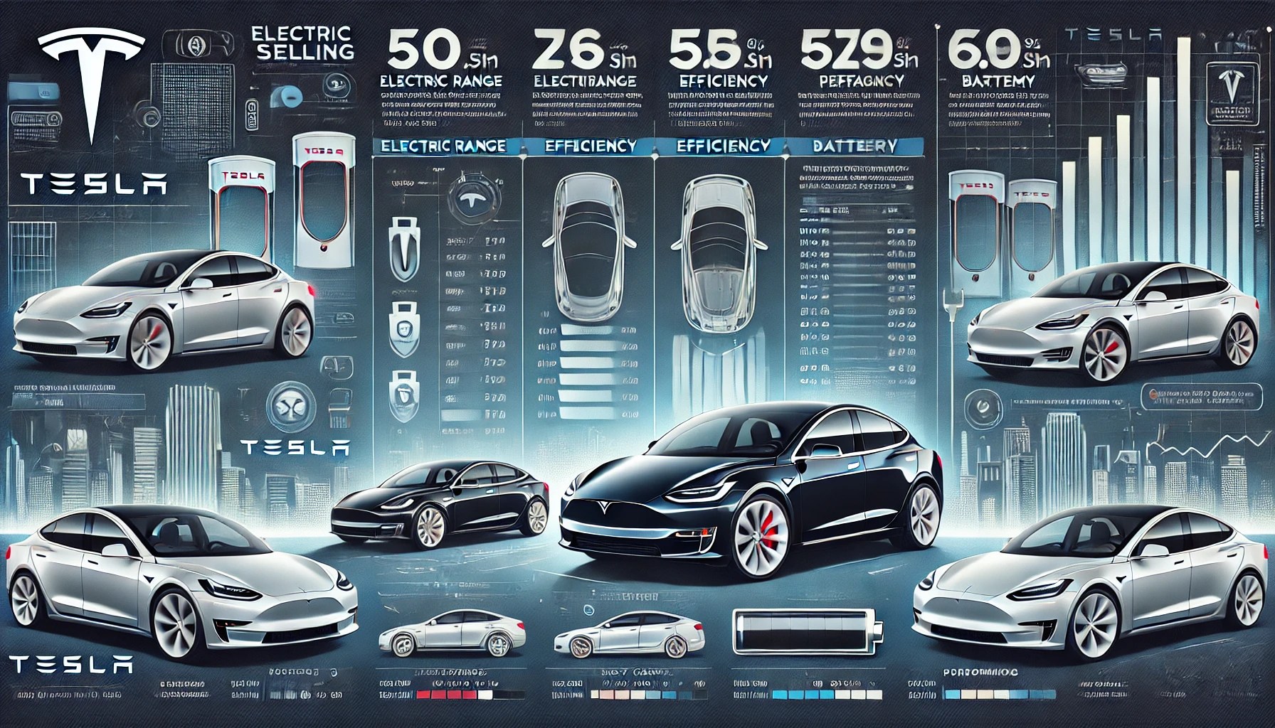 Top 10 Tesla Models Comparing Range