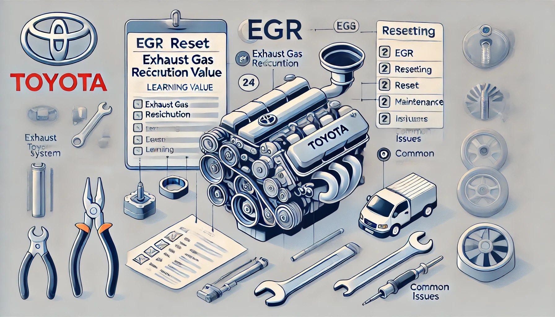 How to Reset EGR Learning Value on Toyota Engines 1 Reset EGR Learning Value on Toyota