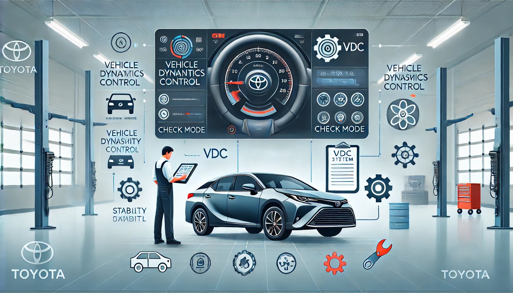 How to Use Toyota's VDC Check Mode 1 Toyota's Vehicle Dynamics Control (VDC) Check Mode