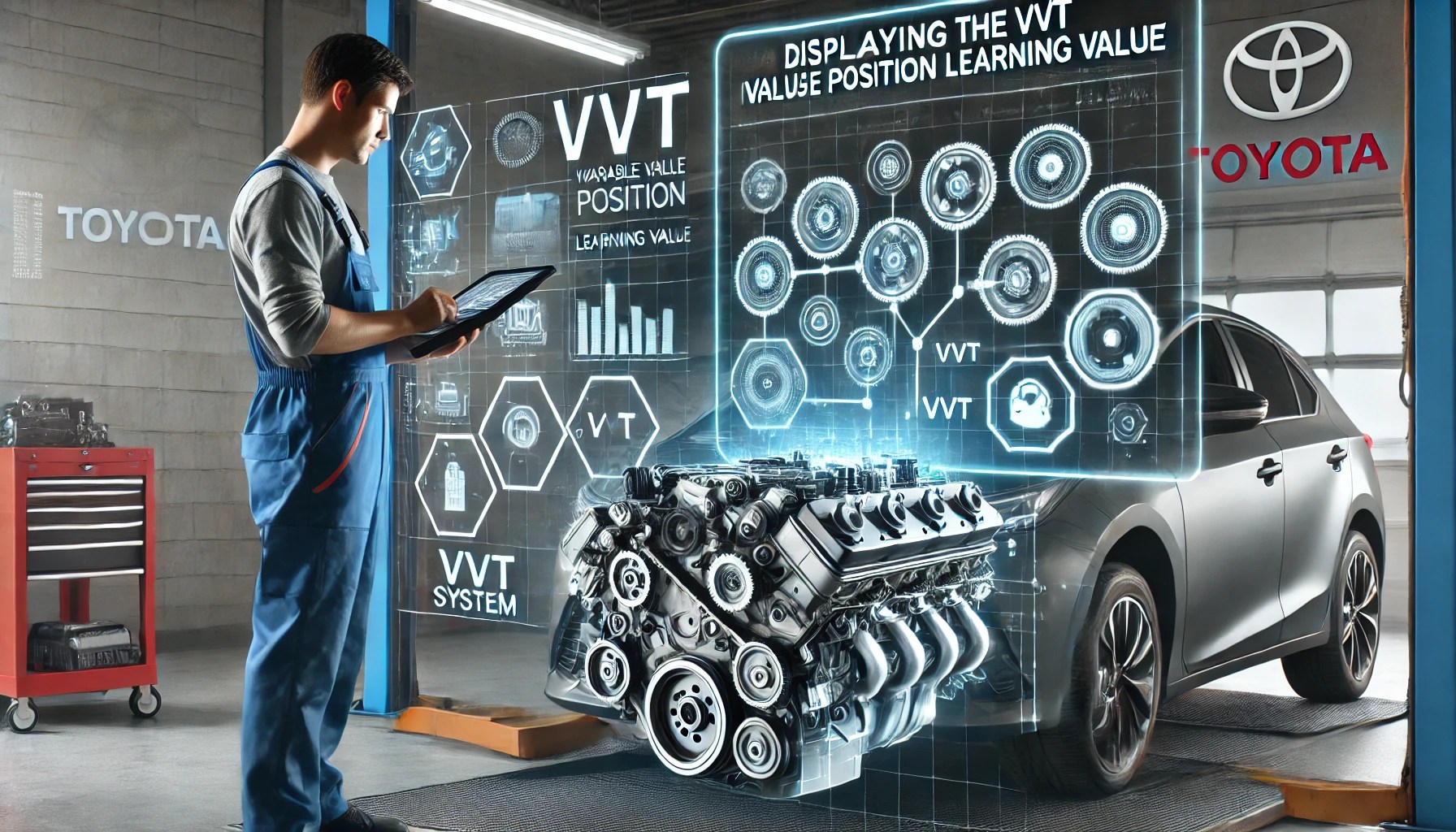 VVT Initial Position Learning Value in a Toyota vehicle