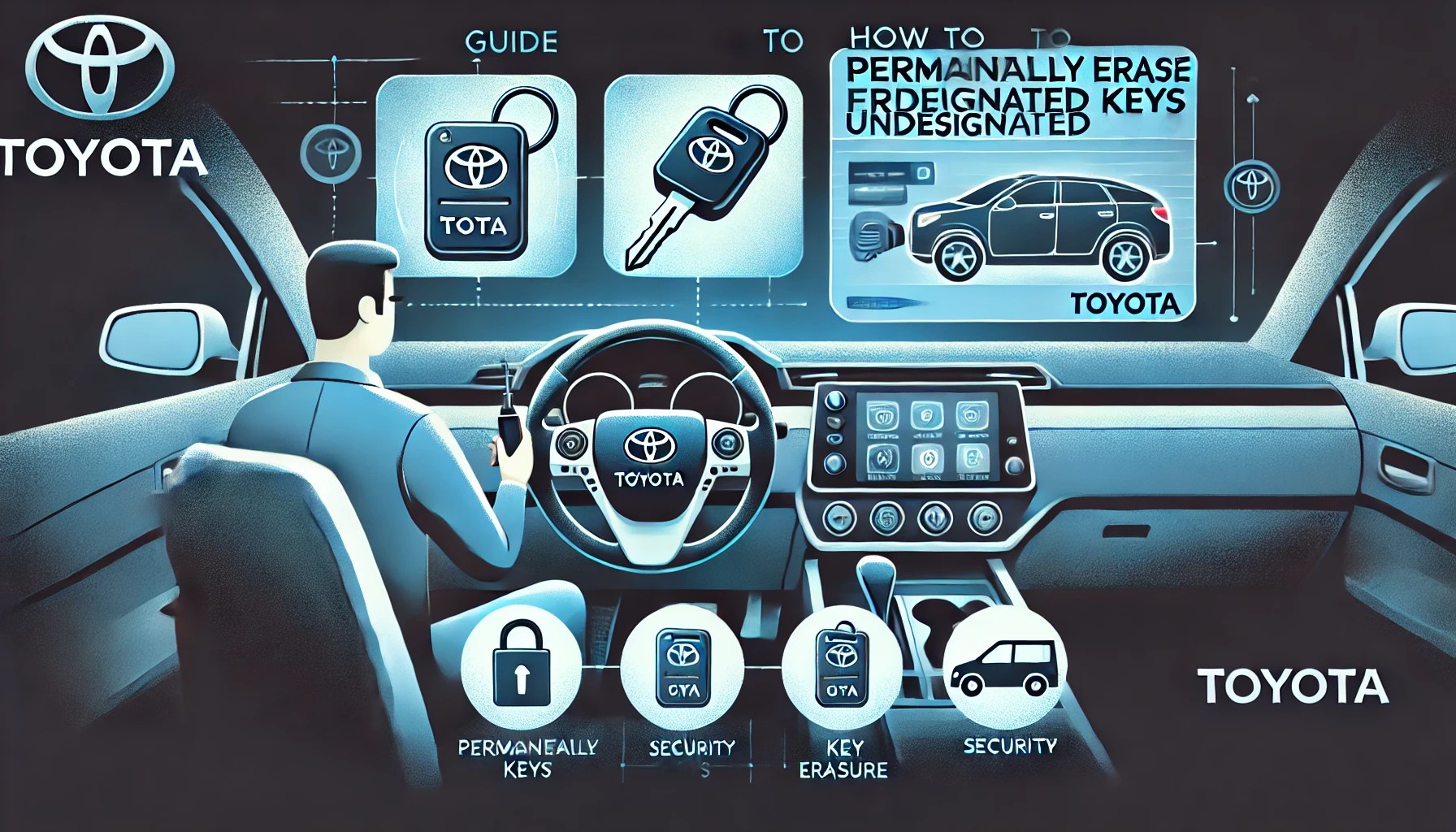 permanently erase undesignated keys from a Toyota