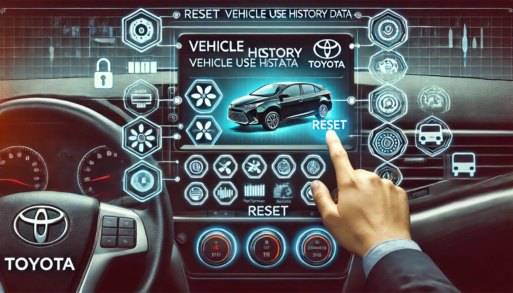 reset Toyota's vehicle use history data