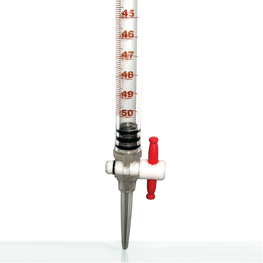 BURETTE CLASS B WITH AMBER GRADUATION 25 ML