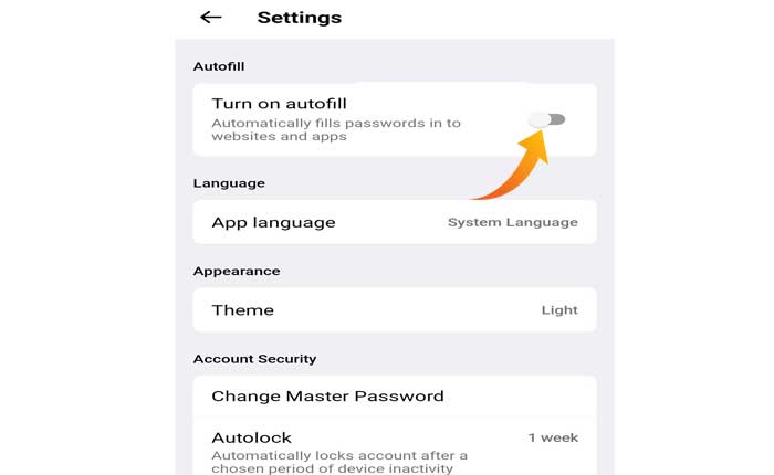 Solución: NordPass Autocompletar no funciona en Android y Chrome (2024) 4 NordPass Autocompletar no funciona en Android y Chrome