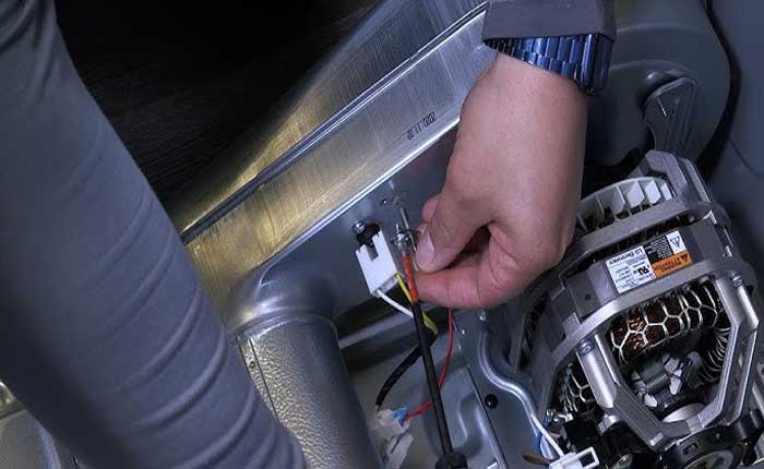 Cómo reparar el código de error de la secadora LG TE1 (2024) 2 diablos cables del termistor