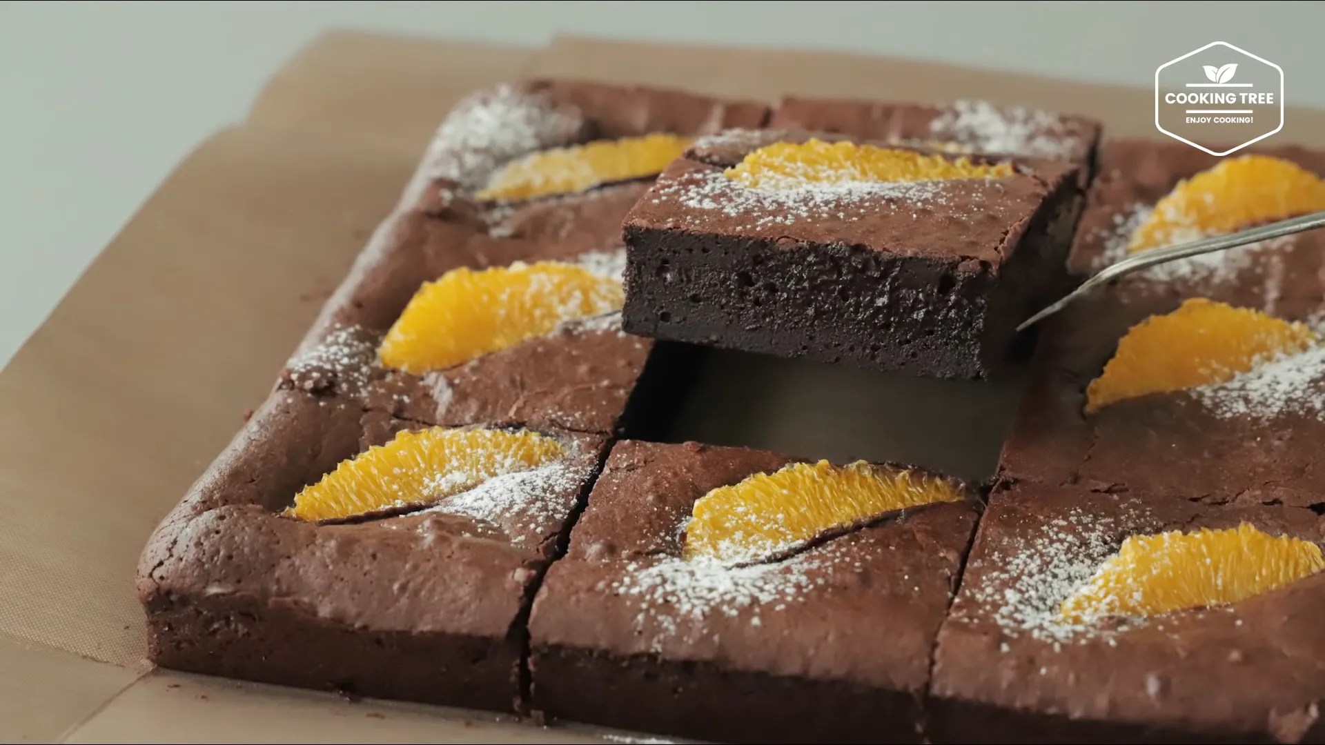 brownie de naranja