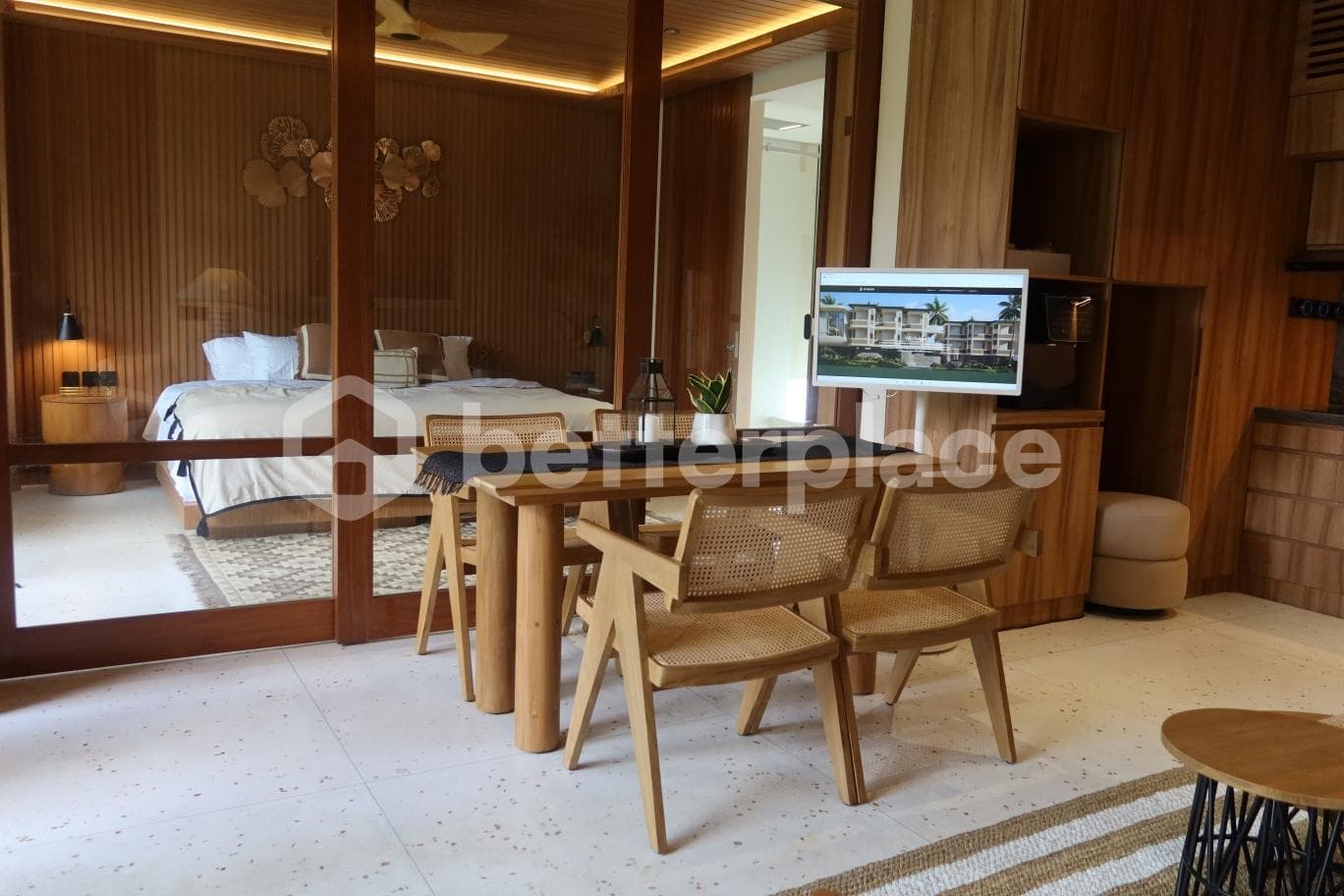 2 Years Guarantee Income: Stunning Apartment 1 Bedroom with Captivating River View for Sale Leasehold in Canggu
