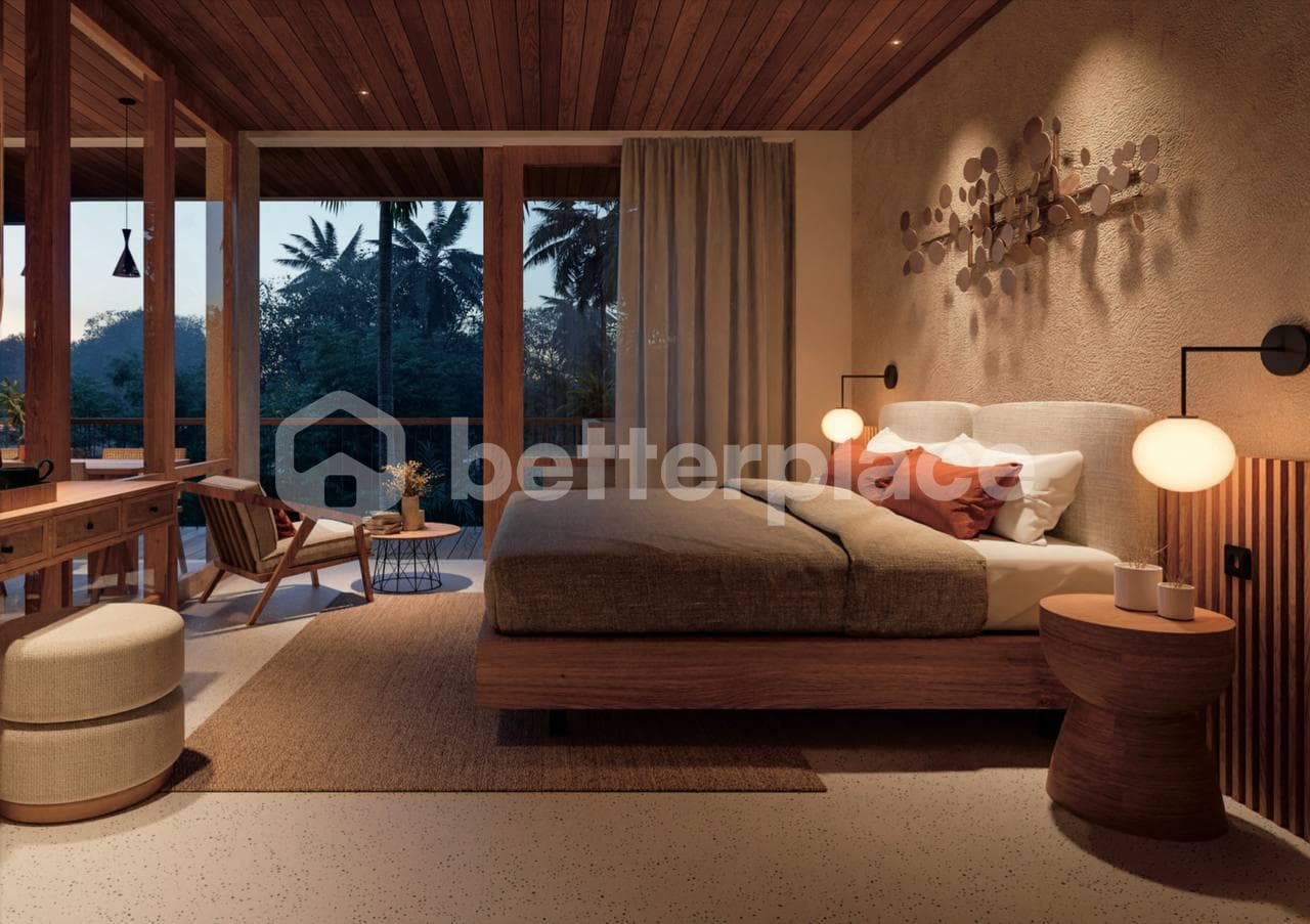 2 Years Guarantee Income: Stunning Apartment 1 Bedroom with Captivating River View for Sale Leasehold in Canggu