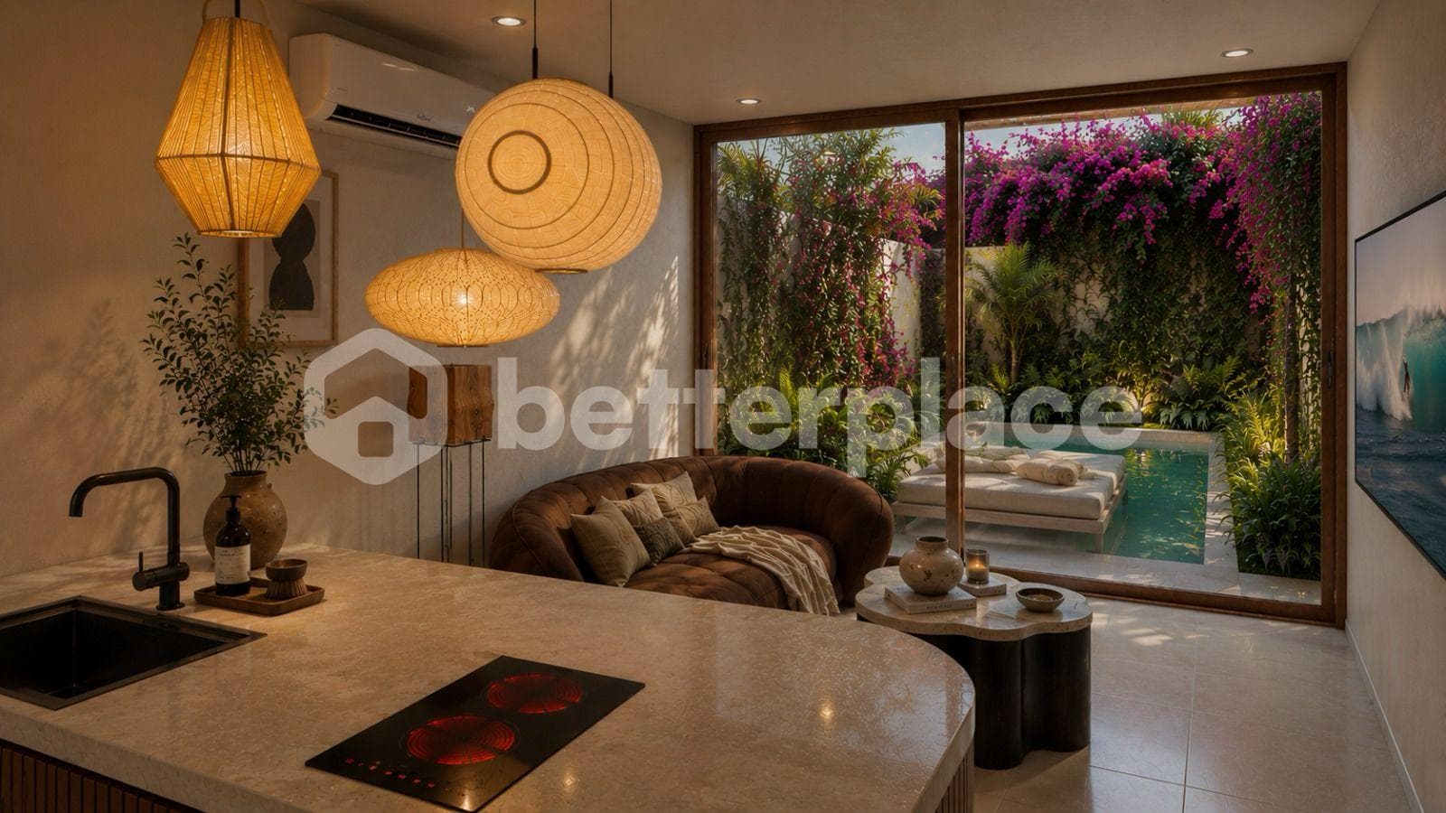 Charming Modern Villa in Nyang-Nyang, Bukit 1 Bedroom Investment Opportunity Near the Beach