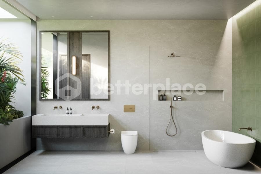 Modern Mediterranean Villa in Quiet North Canggu – 2 Bedrooms with Premium Facilities