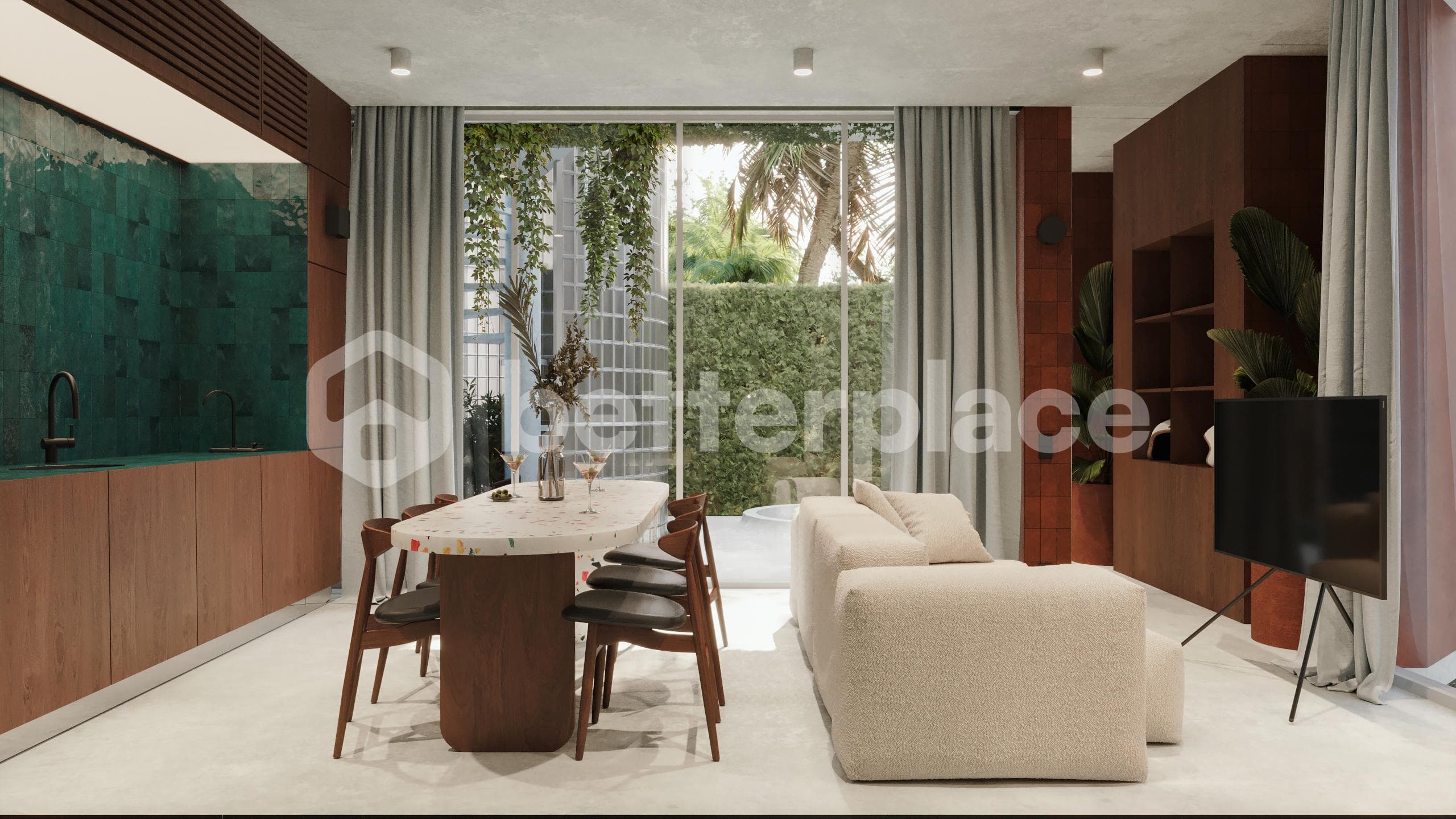 Unique Terracotta Style Leasehold Townhouse with Enclosed Living in Ubud