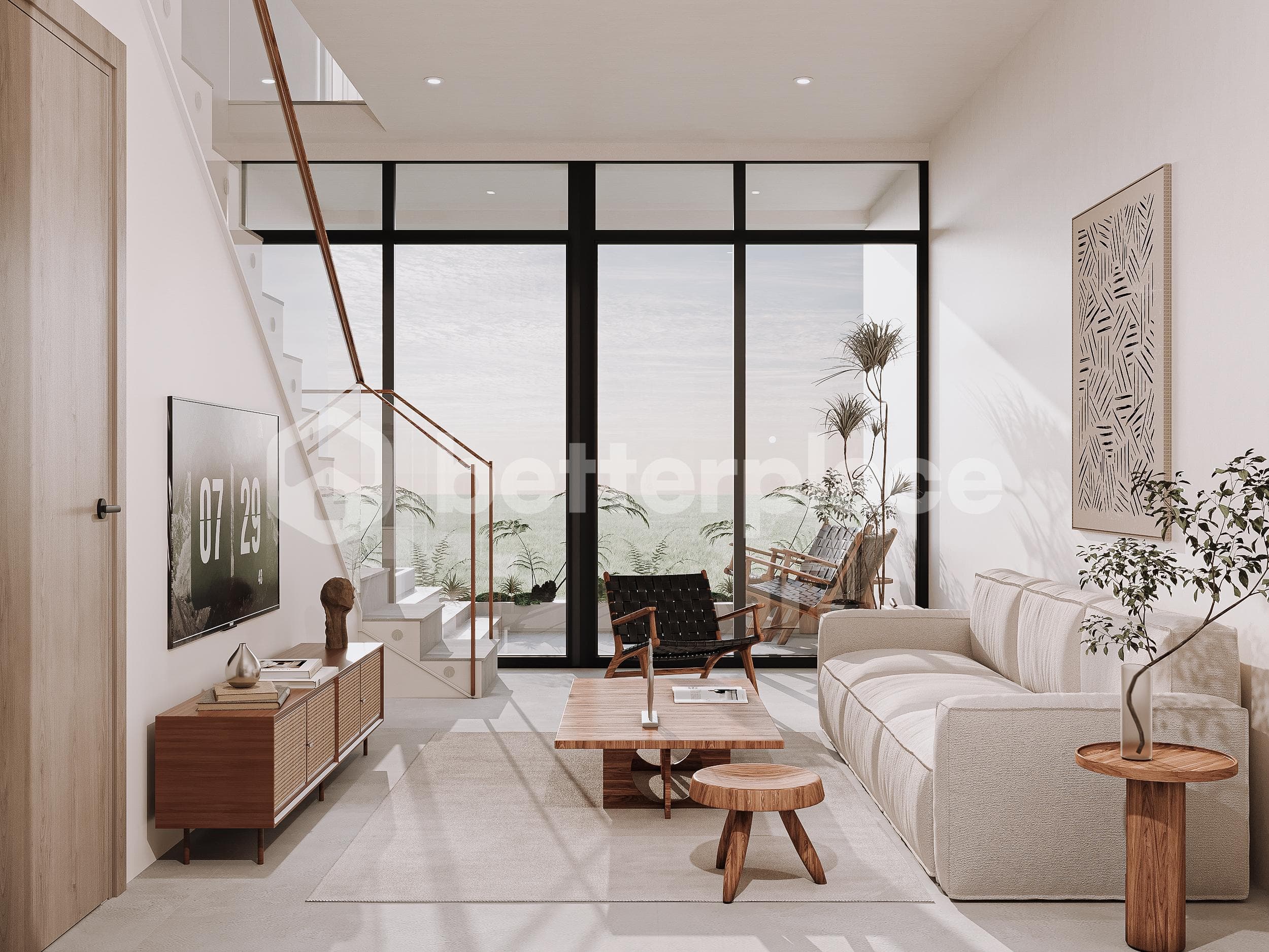 Modern Loft-Style Villa in Quiet North Canggu – 1 Bedroom with Premium Amenities