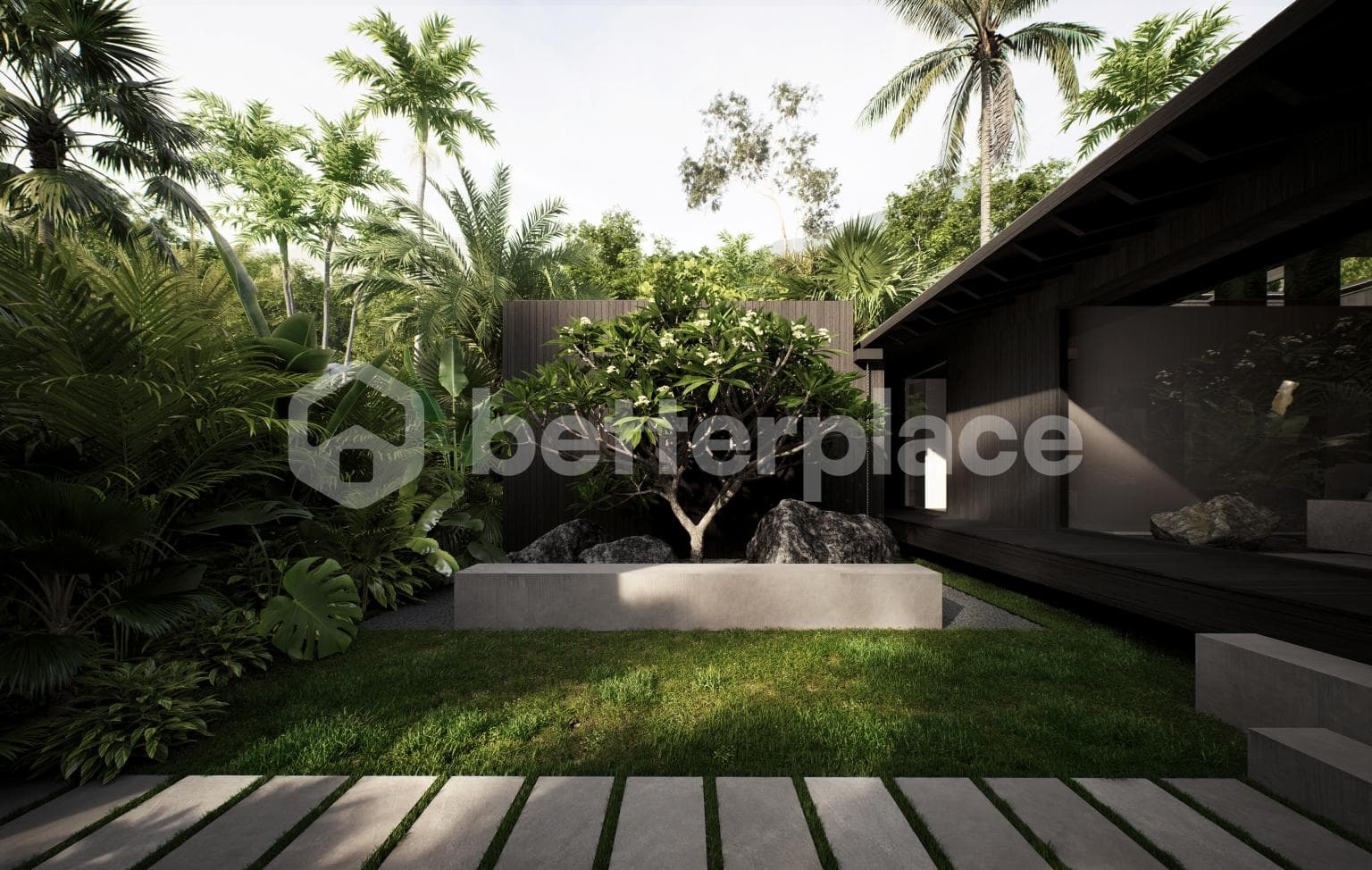 Elegant Modern Villa in Ubud 3 Bedrooms Tegalalang with Spacious Tropical Grounds