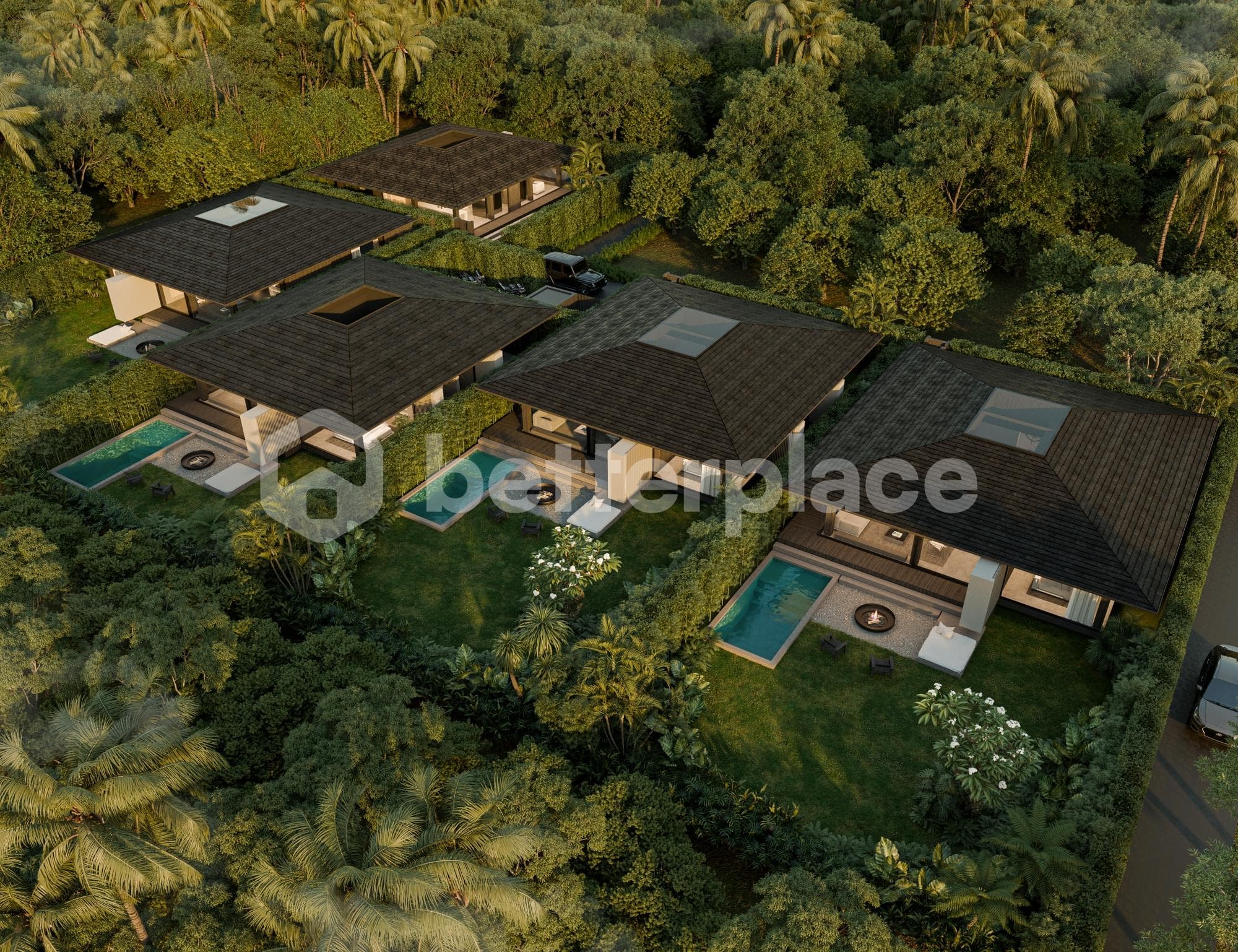 Elegant Modern Villa in Ubud 3 Bedrooms Tegalalang with Spacious Tropical Grounds