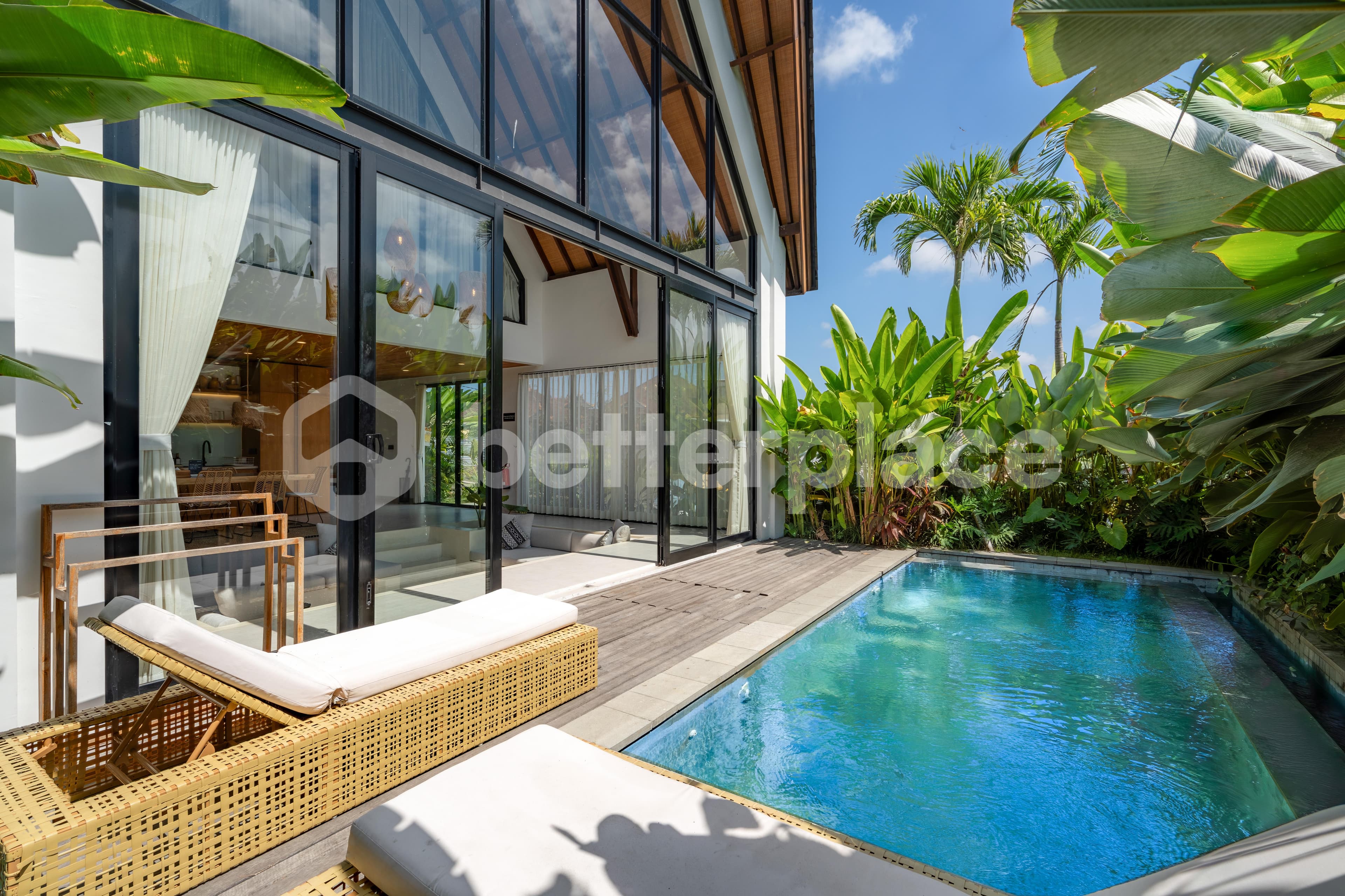Tropical Glass Retreat — 2BR Leasehold Villa in Kerobokan
