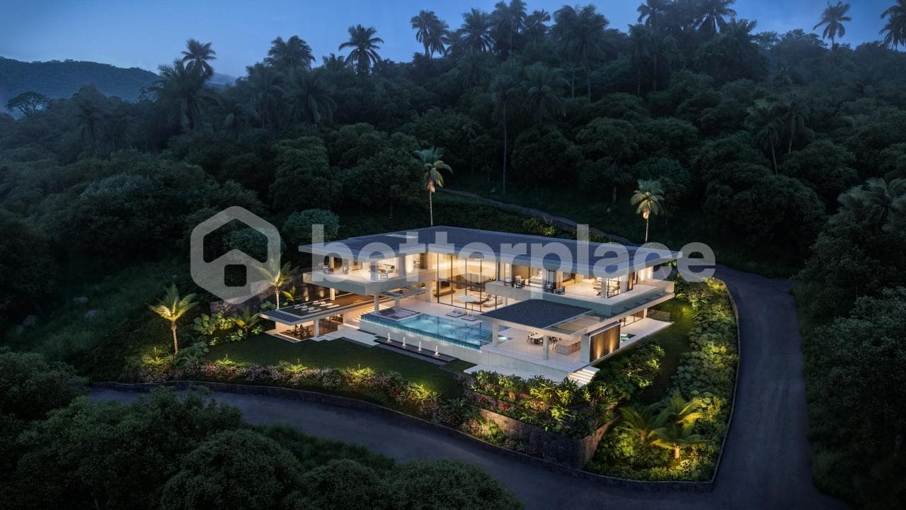 A Masterpiece of Contemporary Island Architecture Offering Unparalleled Privacy 4-Bed Villa, Endless Ocean Views, and Refined Tropical Elegance