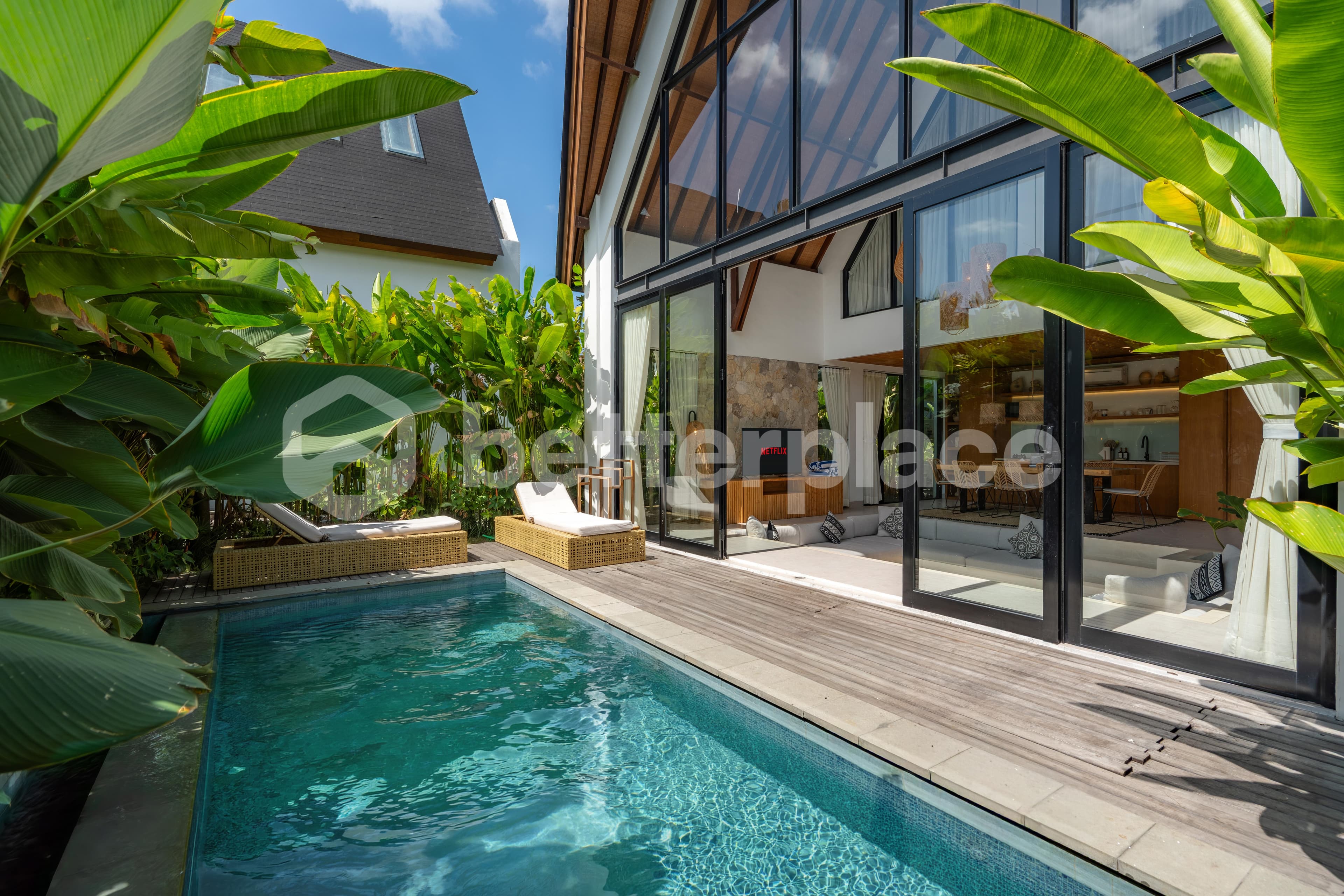 Tropical Glass Retreat — 2BR Leasehold Villa in Kerobokan