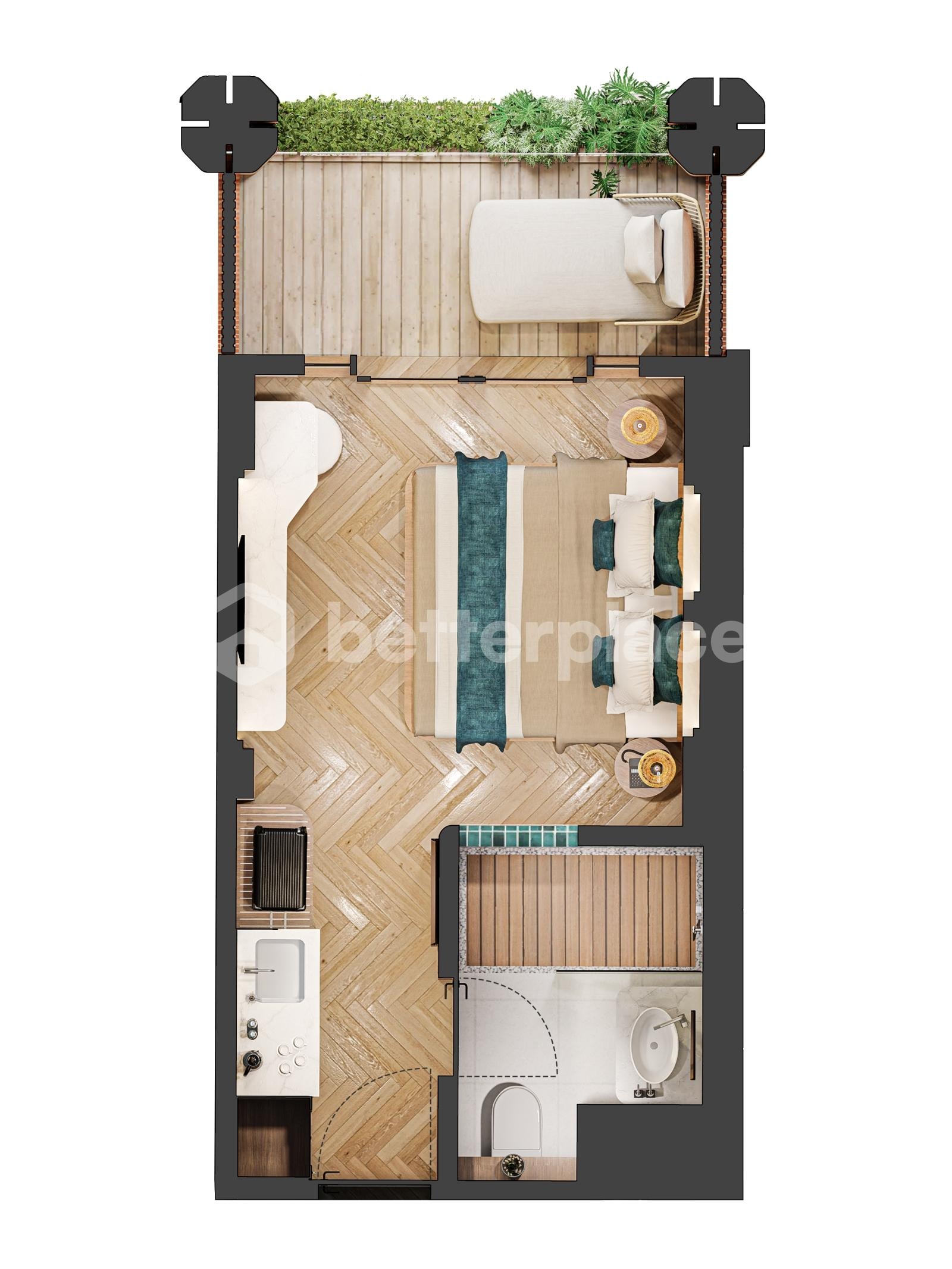 Premium 1-Bedroom Apartment in Pecatu Bukit Offering Luxury Living, Resort-Style Amenities & Outstanding Investment Potential Near Dreamland Beach