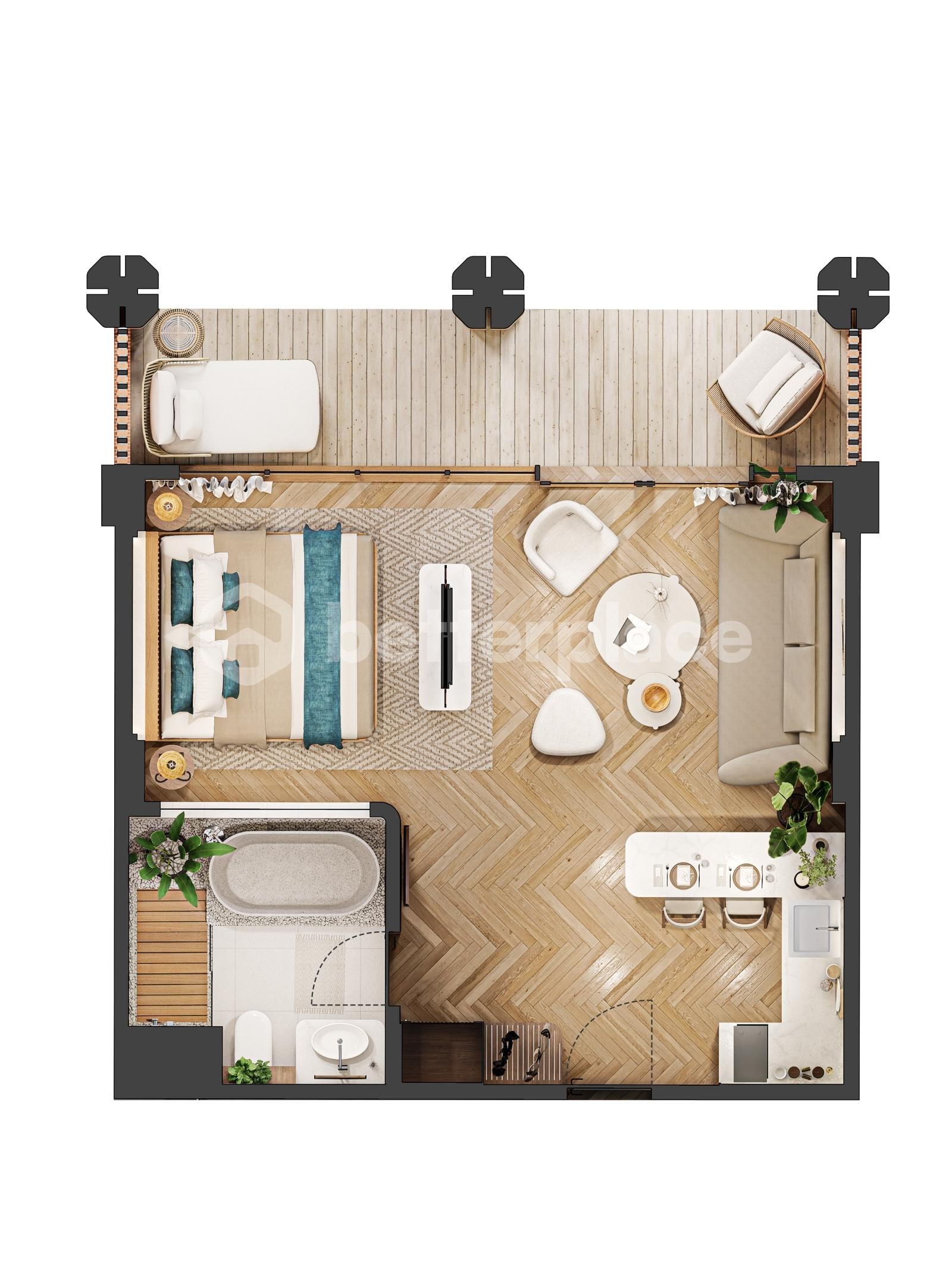 Prestigious Leasehold Apartment in Pecatu Just Minutes from Bali’s Iconic Beaches with Ocean-View Infinity Pool, Wellness Facilities & Elegant Resort Living
